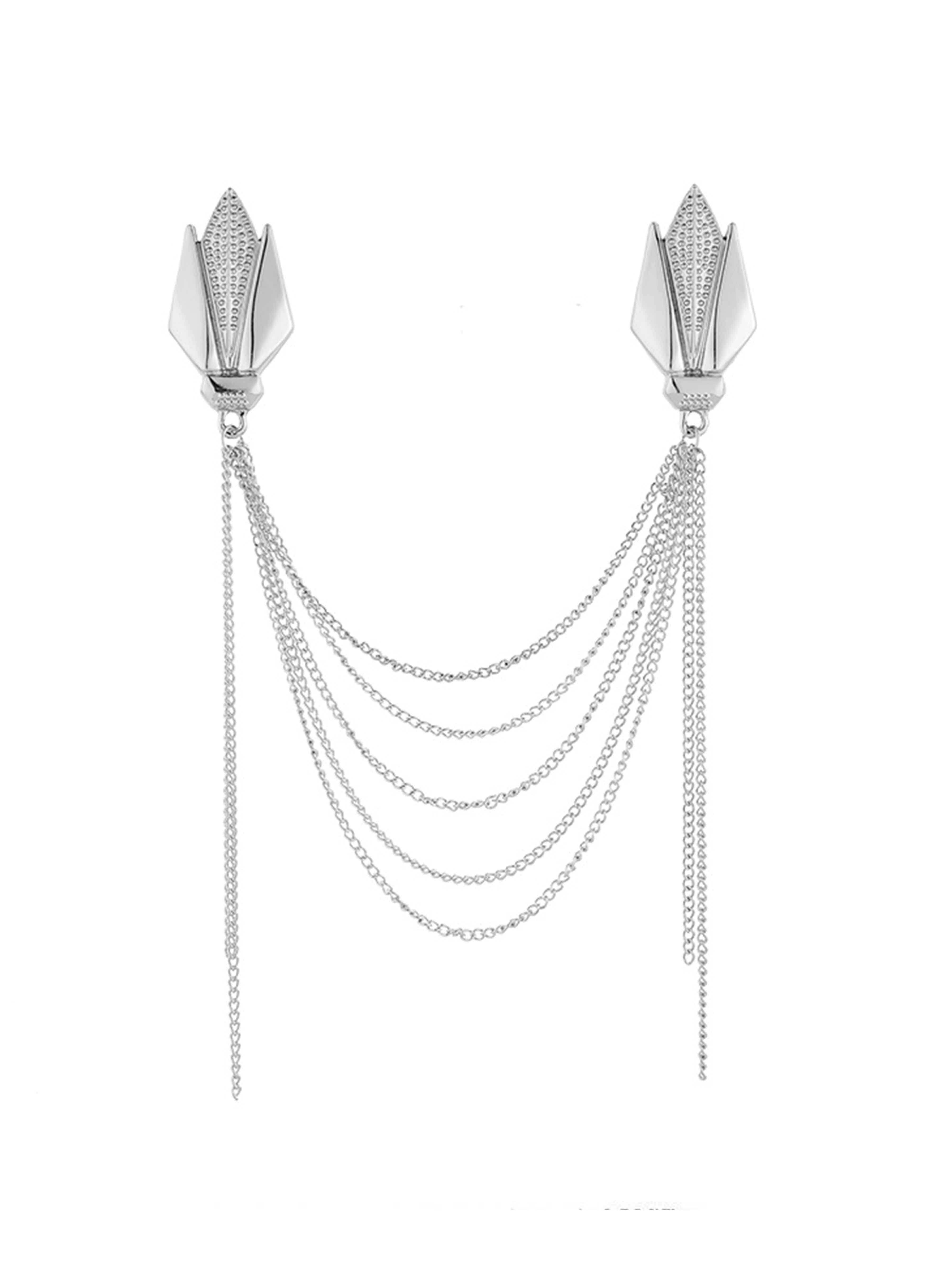 Modern Sliver Men's Brooches & Lapel Pins