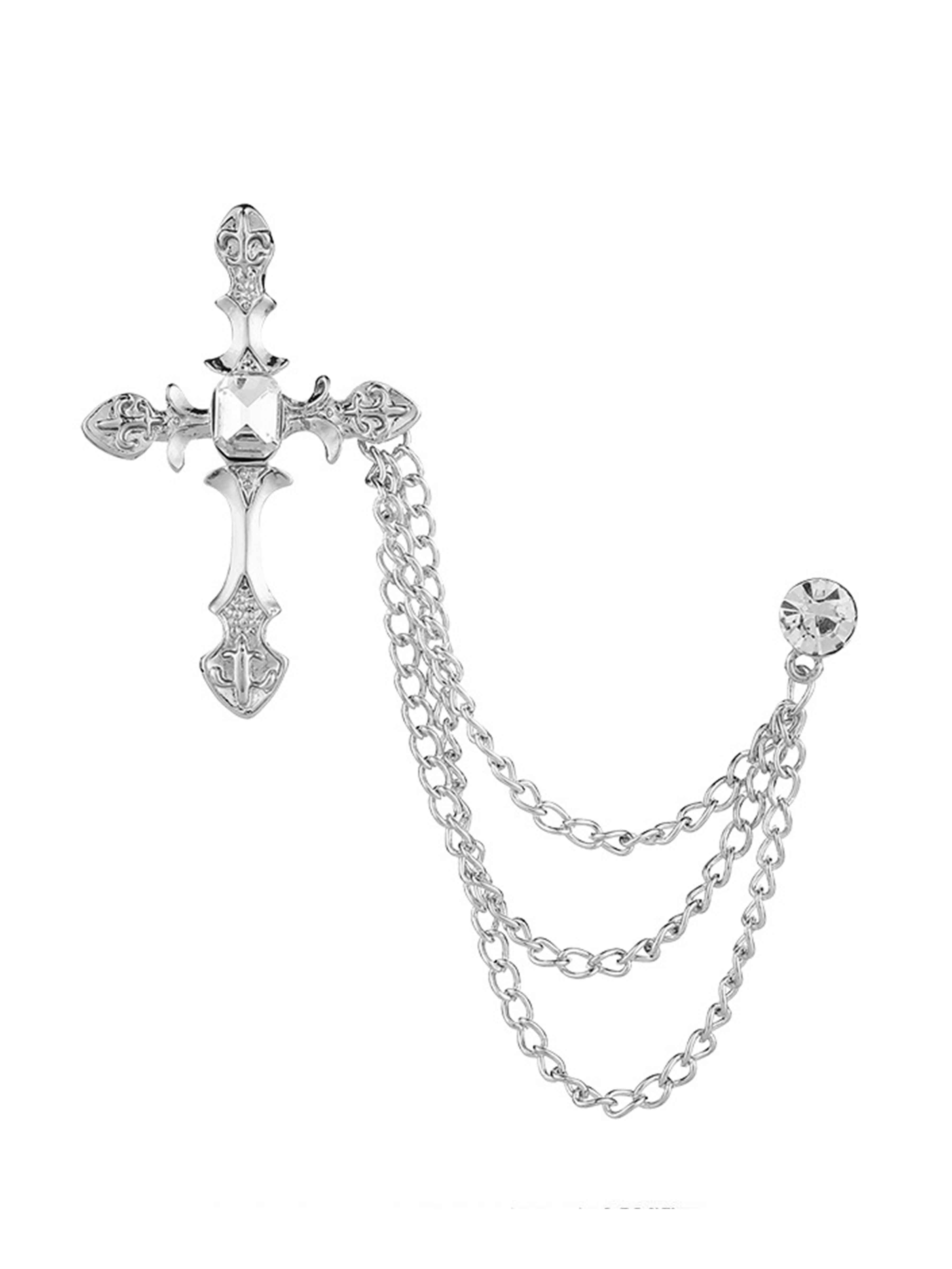 Modern Sliver Men's Brooches & Lapel Pins