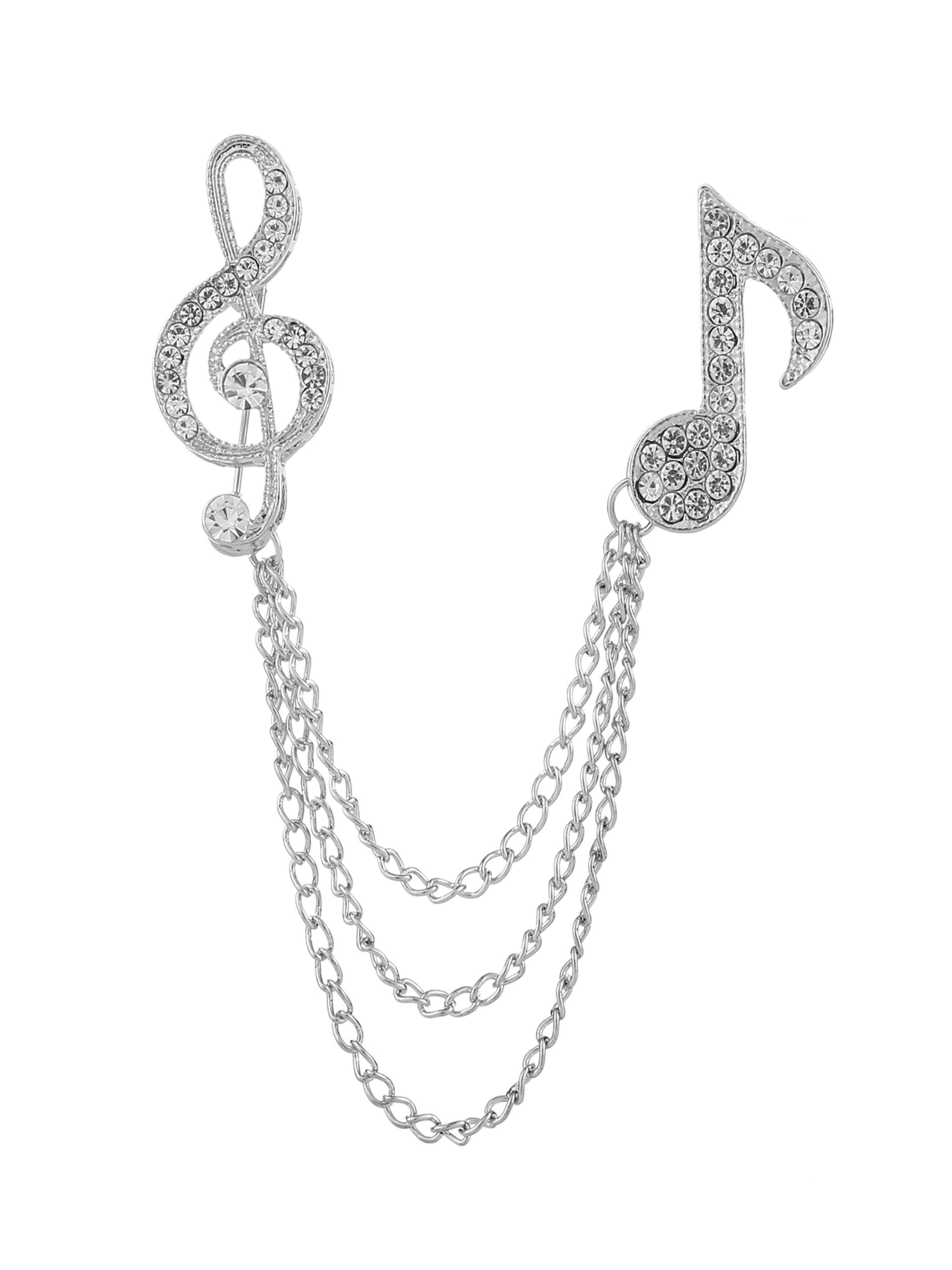 Modern Sliver Men's Brooches & Lapel Pins