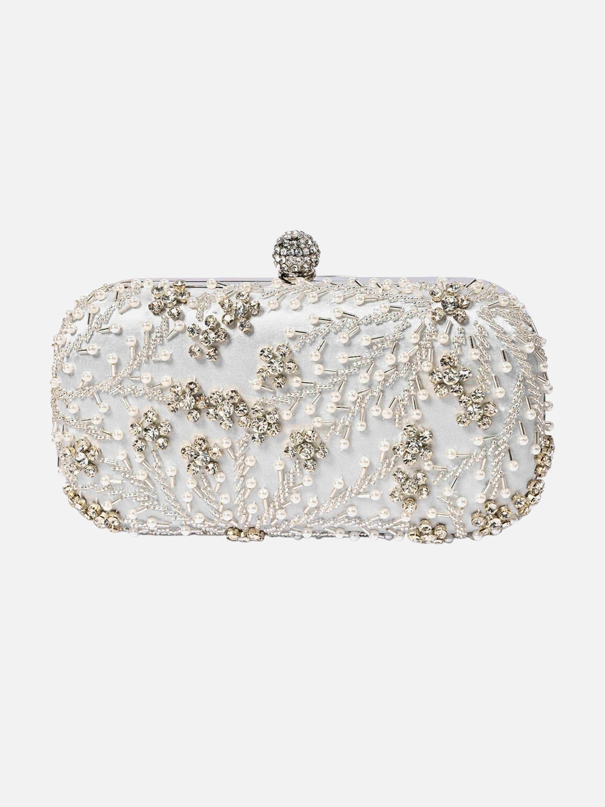 Pearl Beaded Formal Evening Clutch
