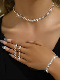 Rhinestone Bridal Statement Jewelry Set