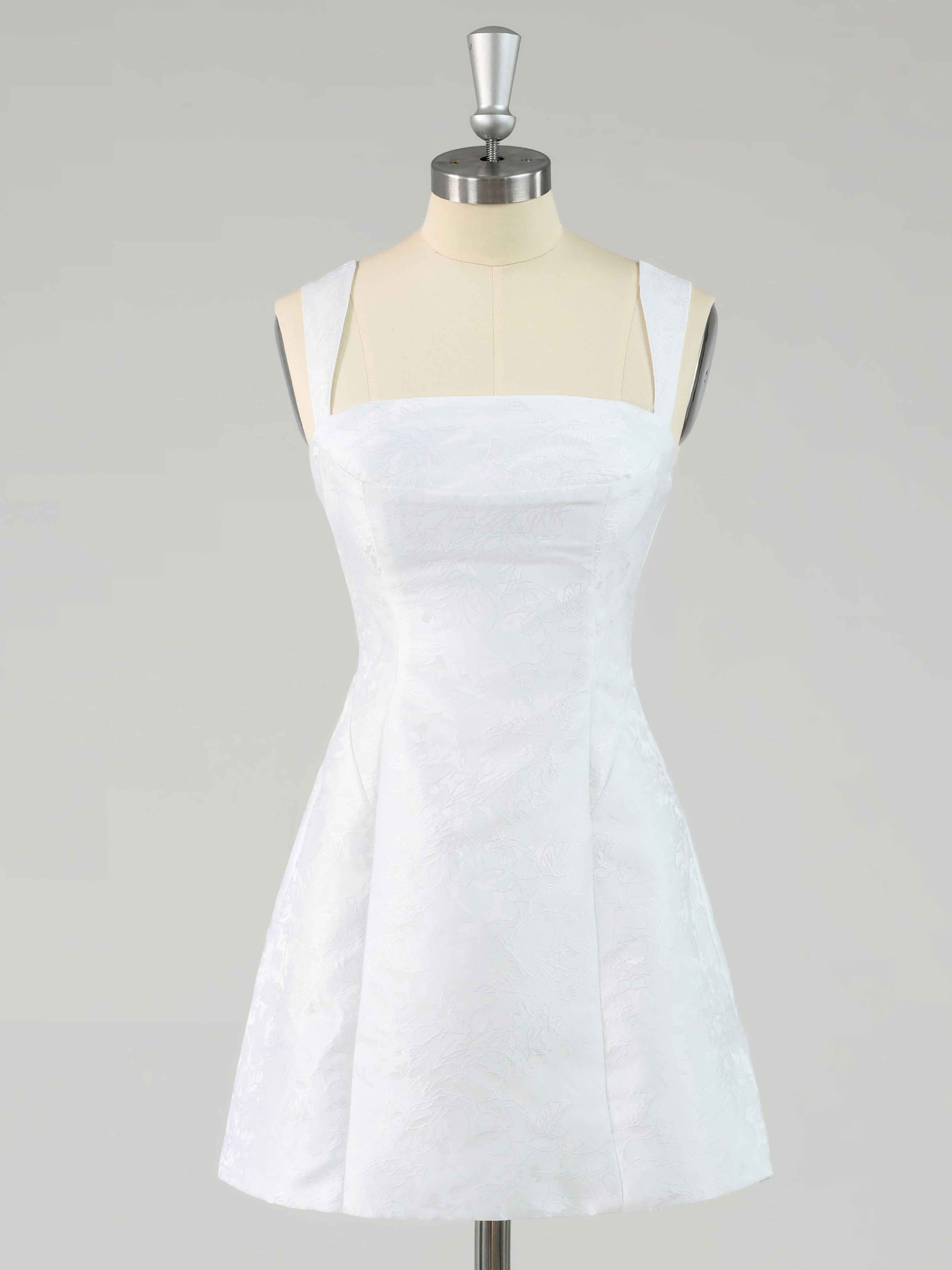 Romantic Halter Lace A-Line Mini Party Dresses
