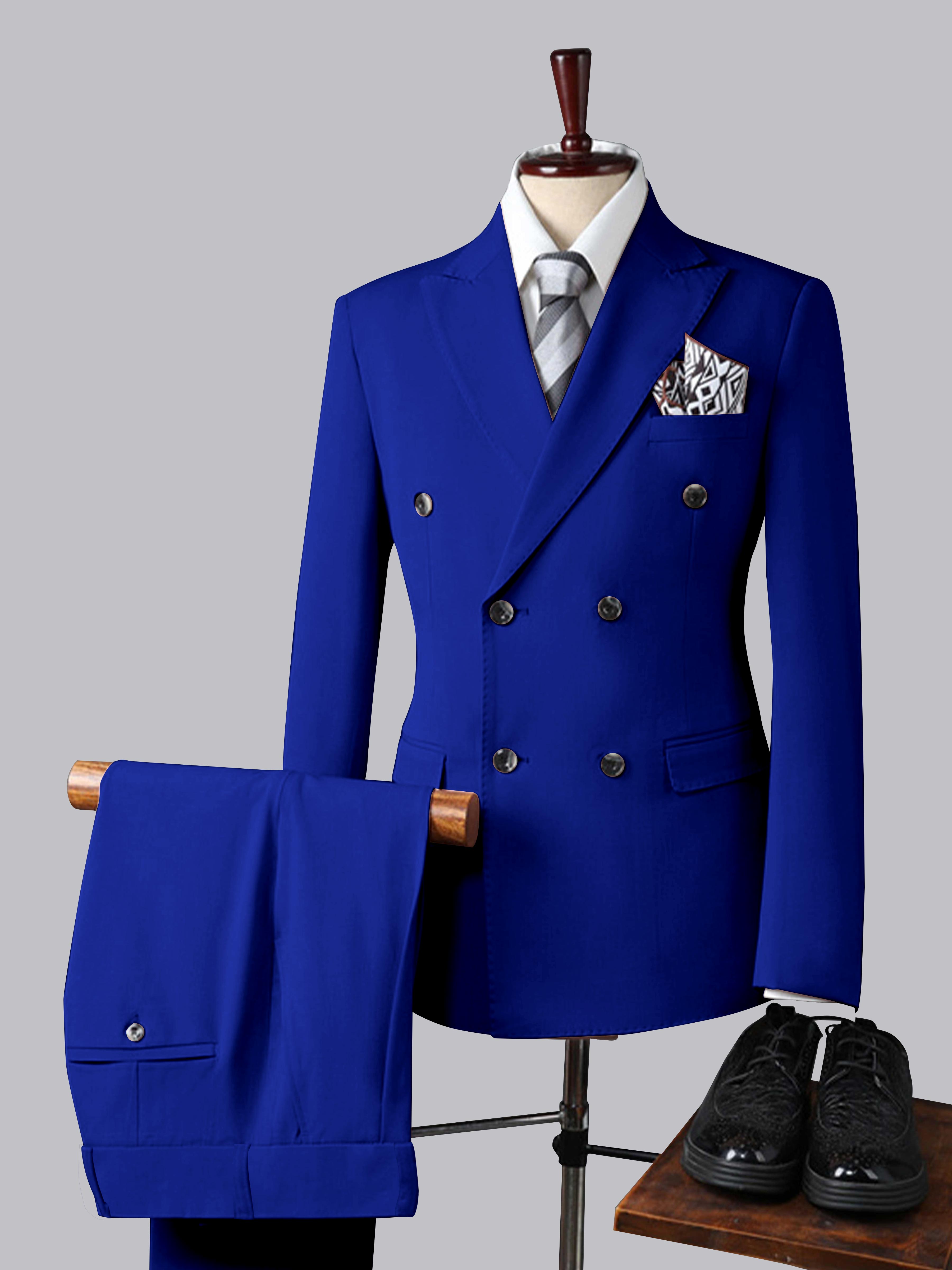 Men's Slim Fit Double Breasted 3 Pieces Wedding Suits