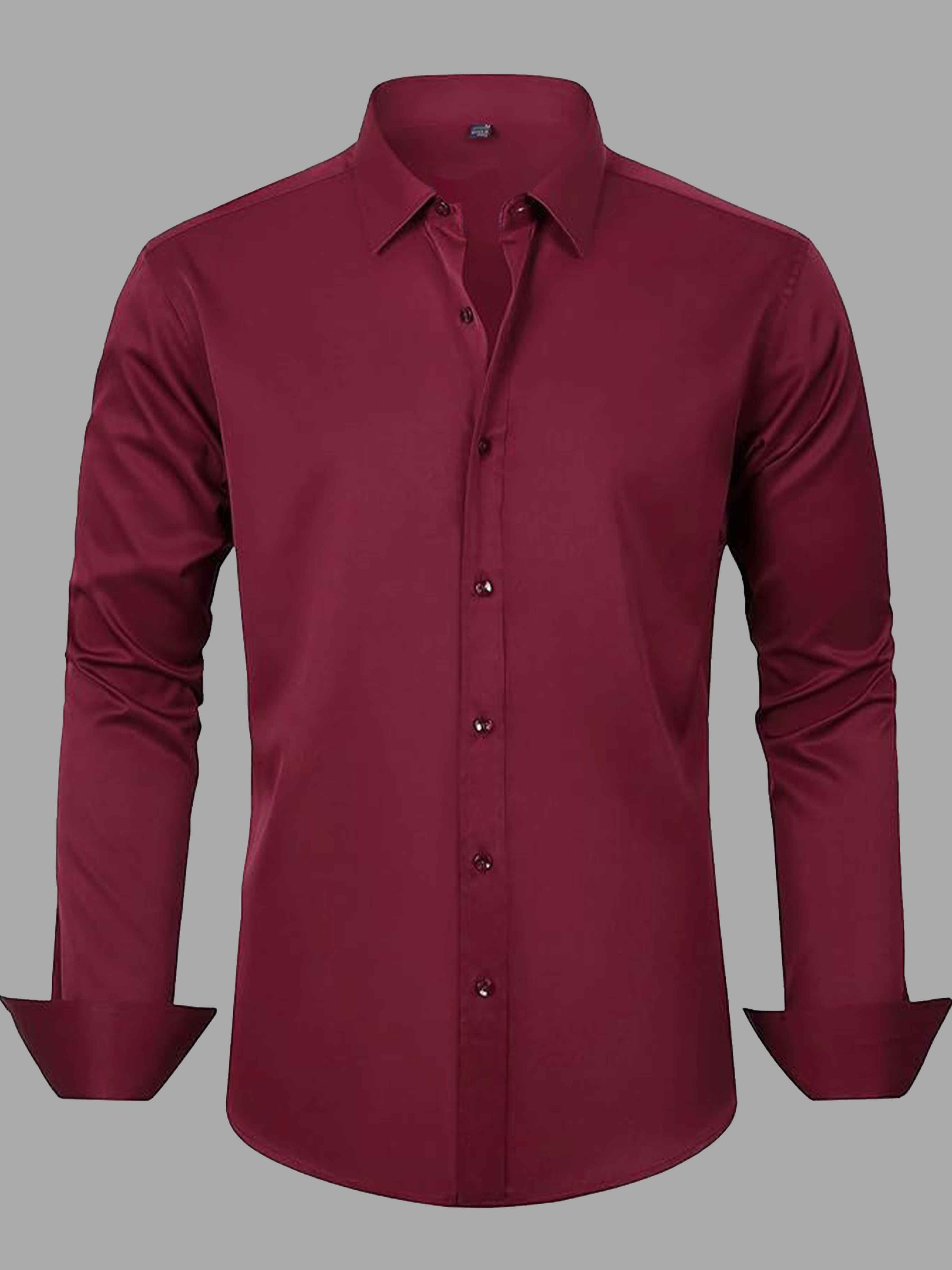 Men's Stretch Non-Iron Dress Shirt for Wedding & Prom