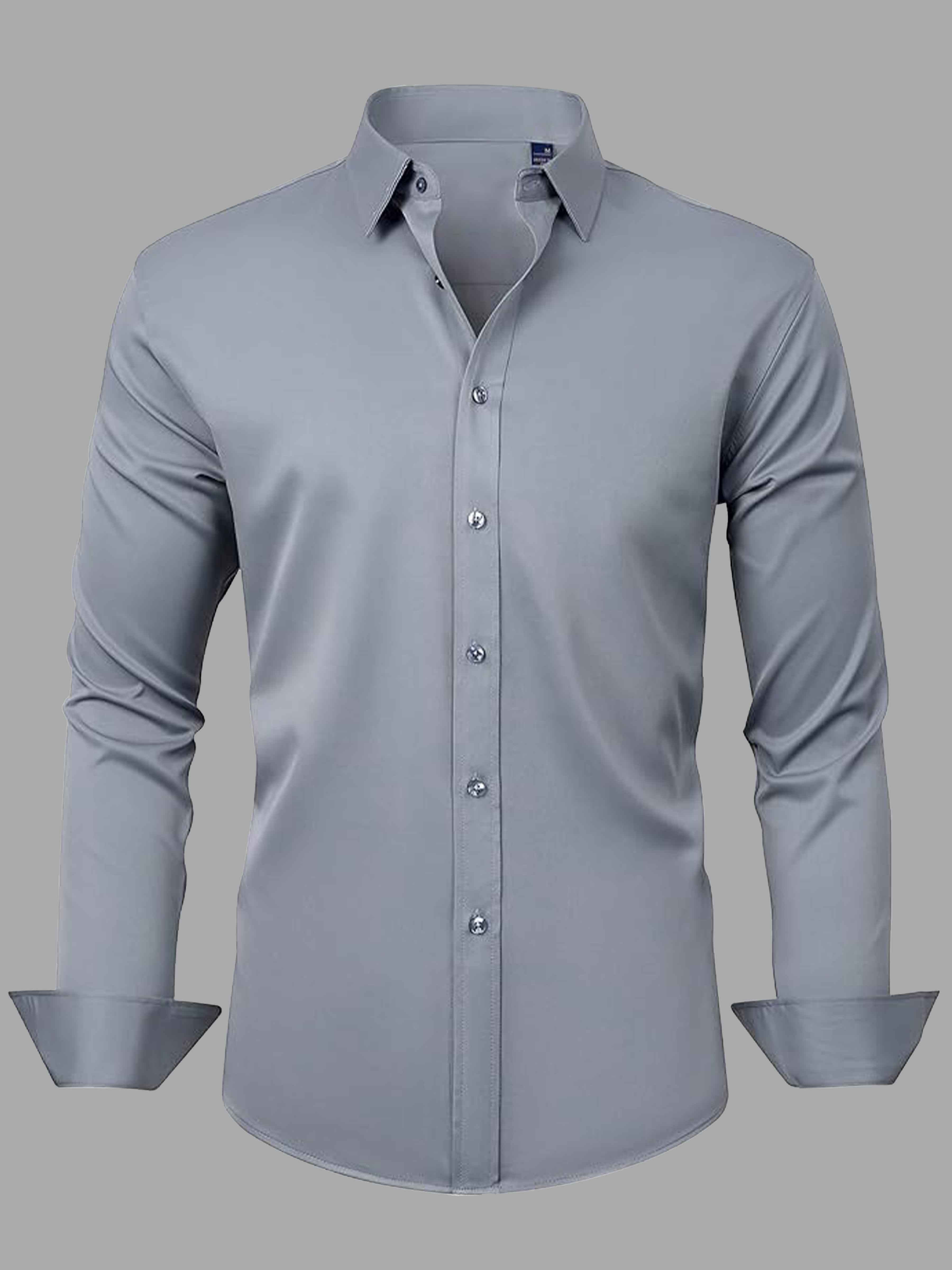 Men's Stretch Non-Iron Dress Shirt for Wedding & Prom