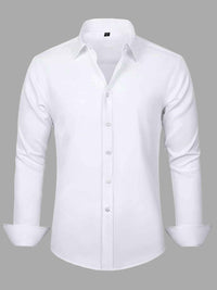 Men's Stretch Non-Iron Dress Shirt for Wedding & Prom