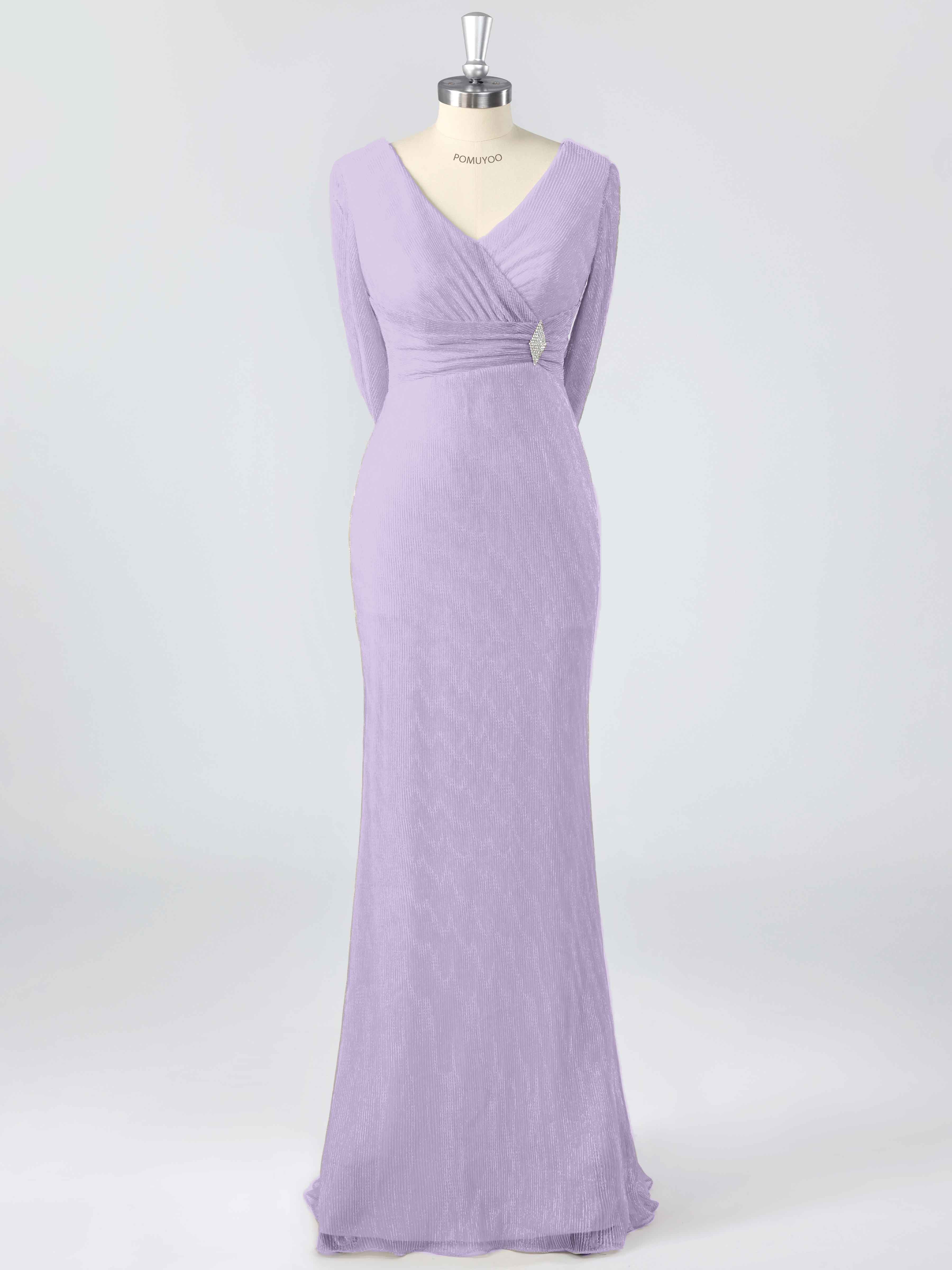 Simple Modest V-Neck Beading Sheath Mother of the Bride Dresses With Cape