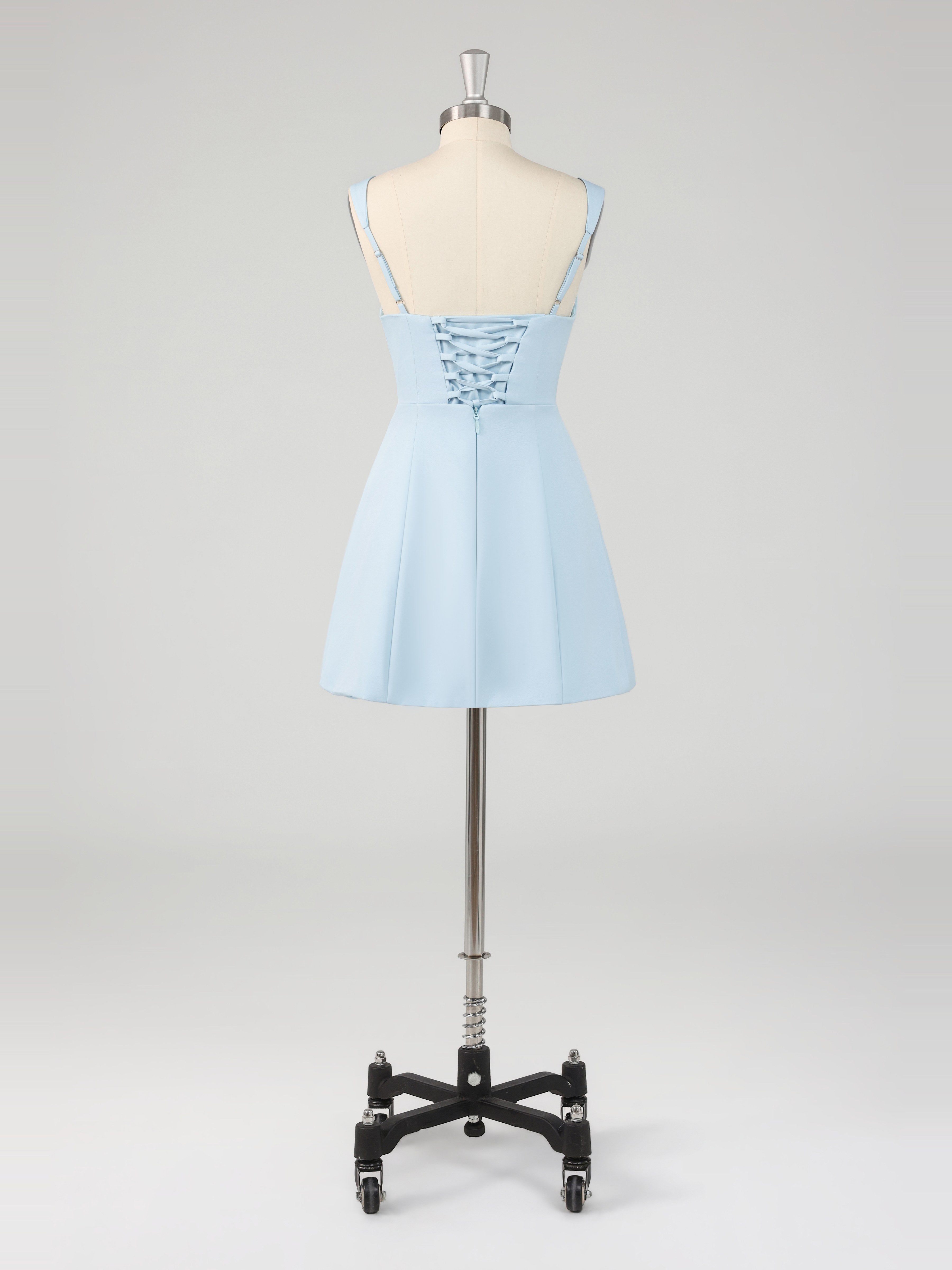 Simple Square Neck Sheath Mini Homecoming Dresses