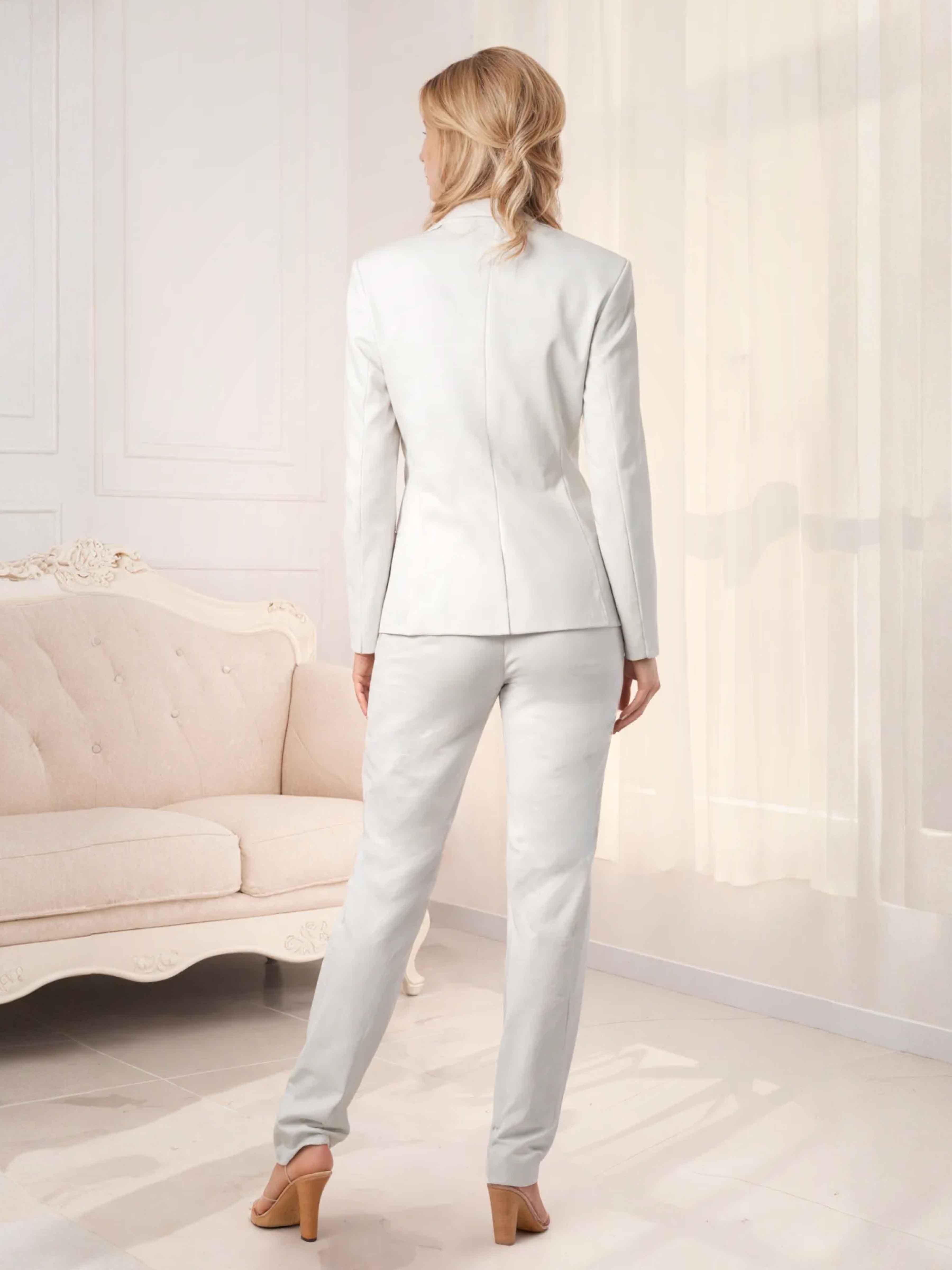 Timeless 2 Pieces One Button Women Slim Fit Suits