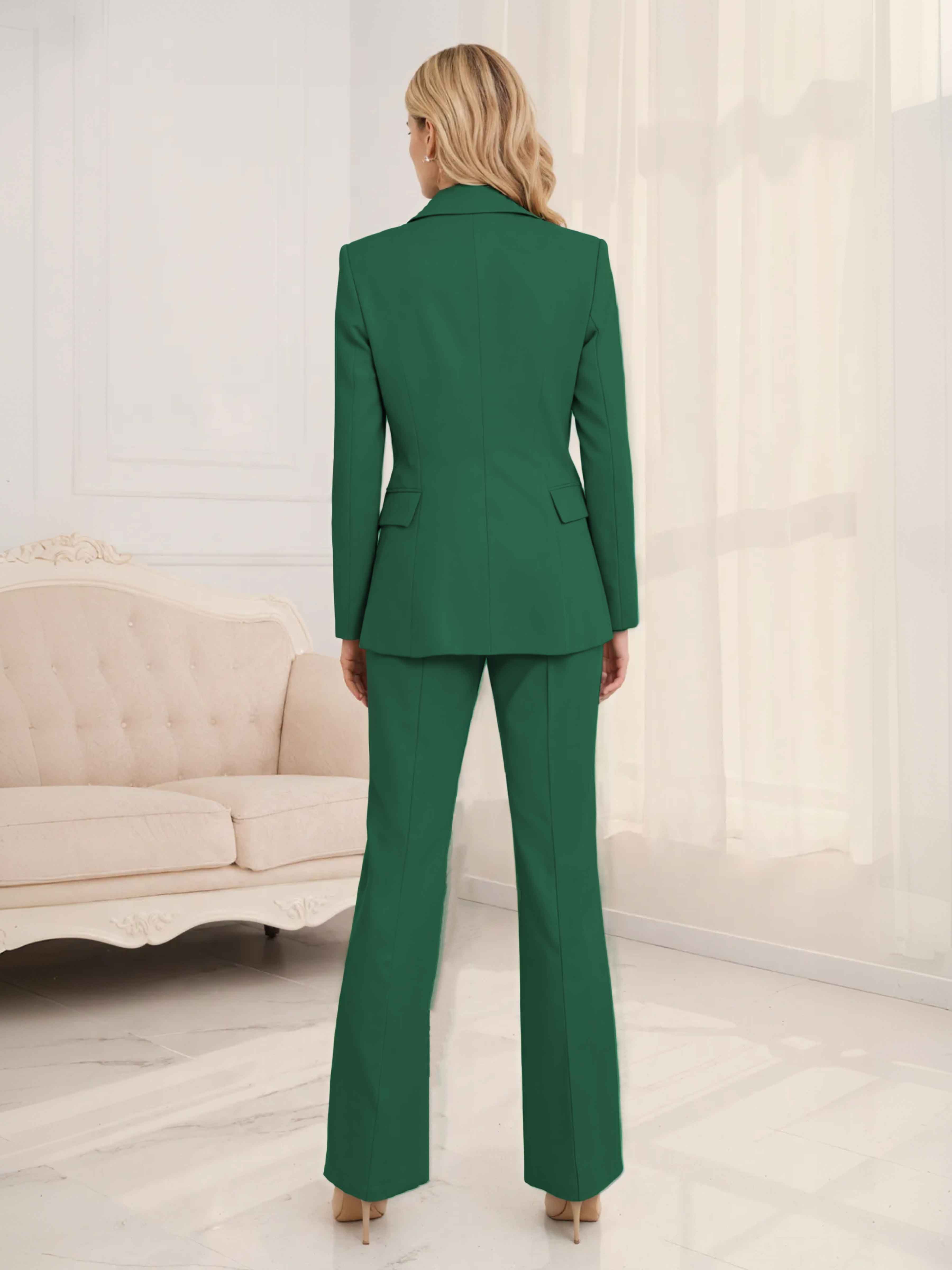 Women's Notched Lapel One Button 2 Pieces Suits