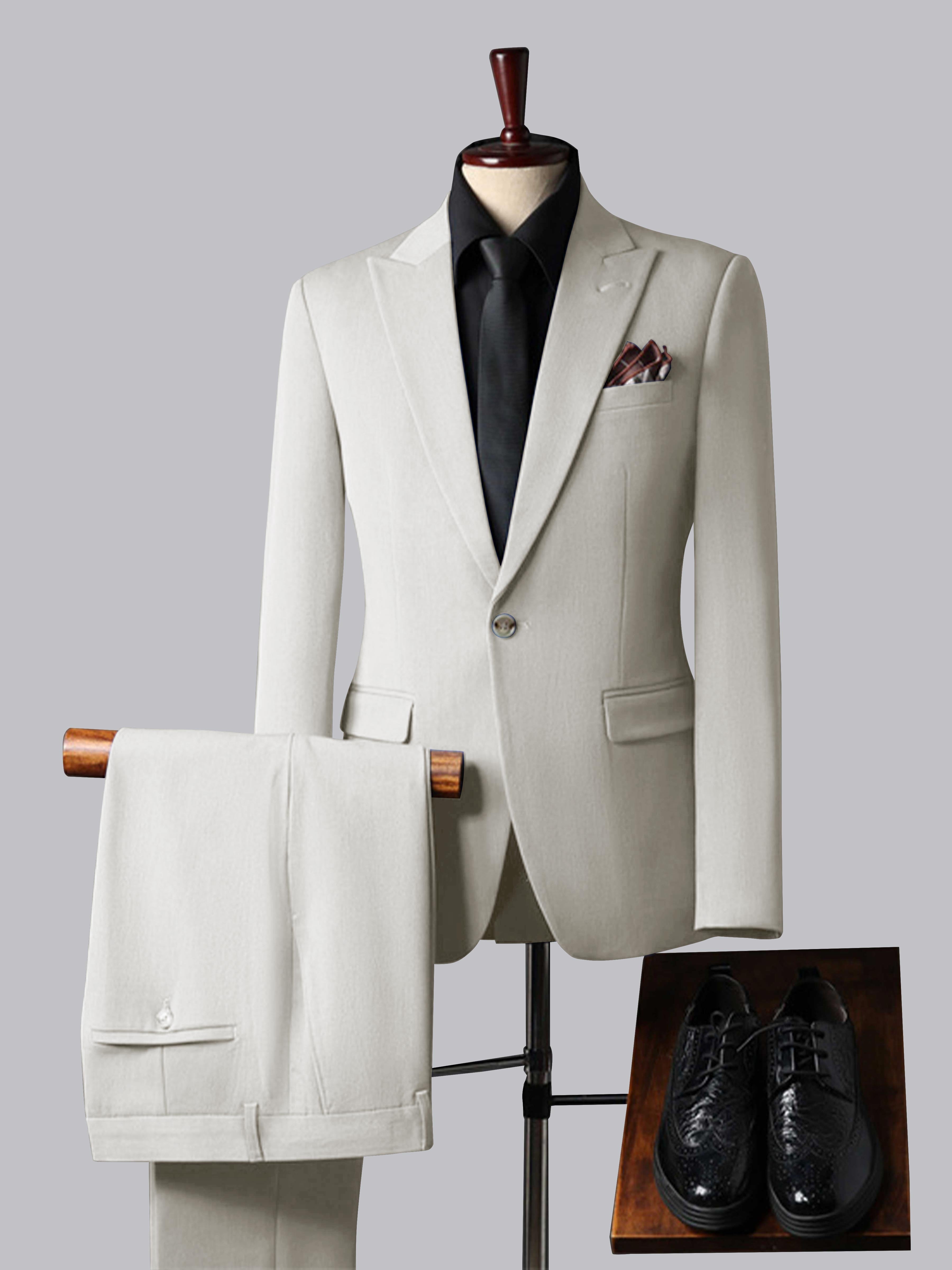 Men's Tailored Fit Single Breasted One-Button 3 Pieces Wedding Suits