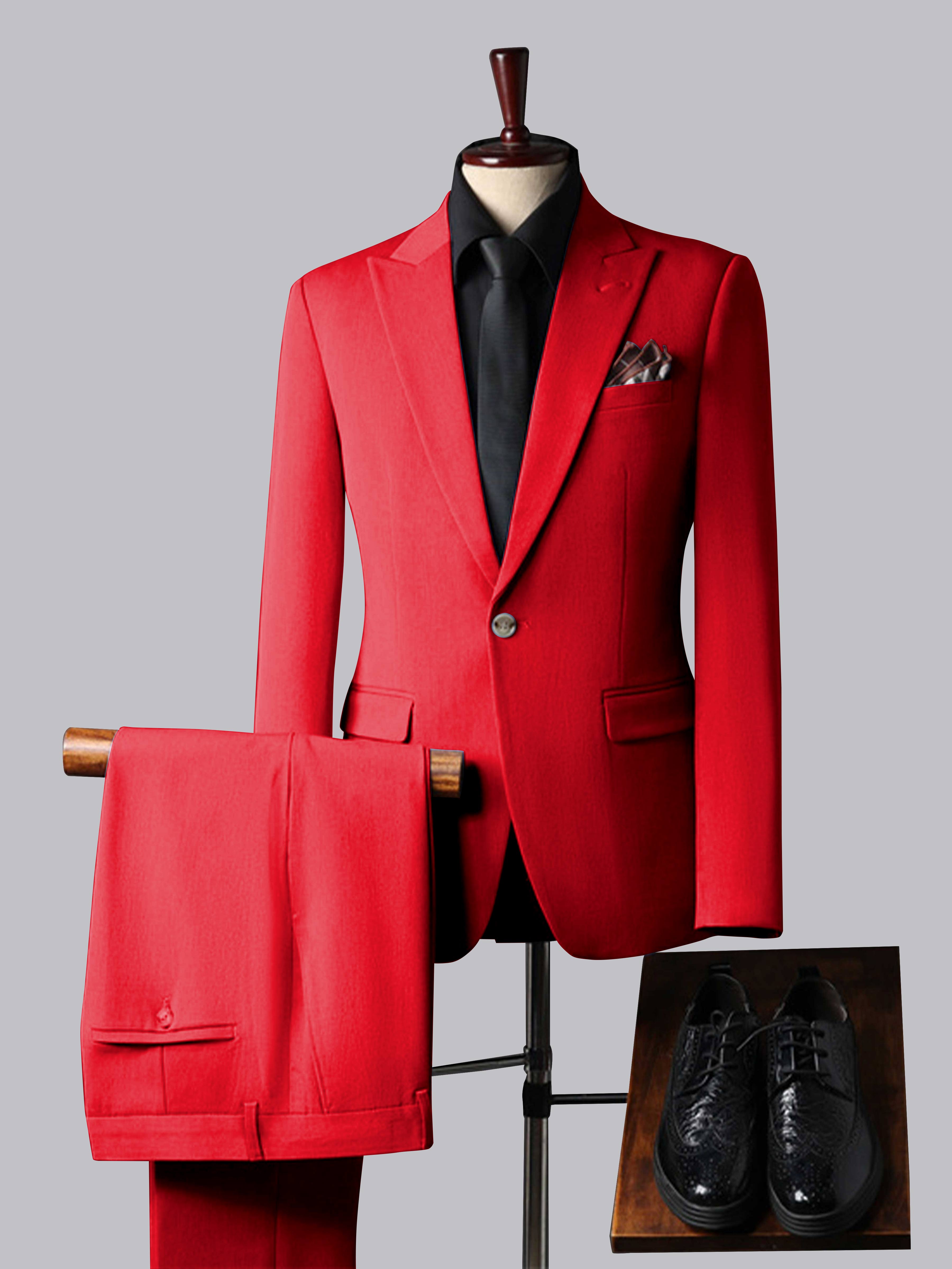 Men's Tailored Fit Single Breasted One-Button 3 Pieces Wedding Suits