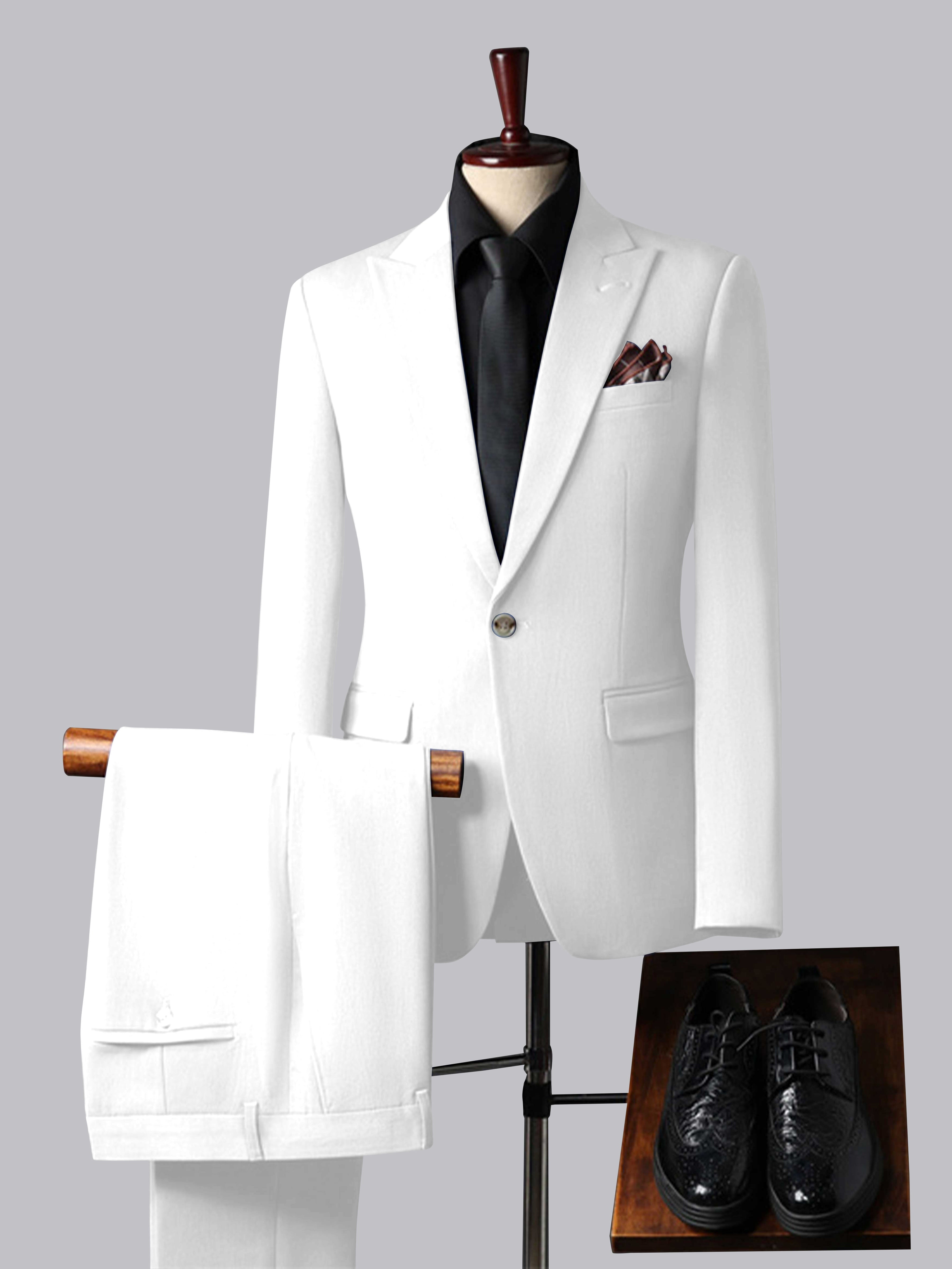 Men's Tailored Fit Single Breasted One-Button 3 Pieces Wedding Suits