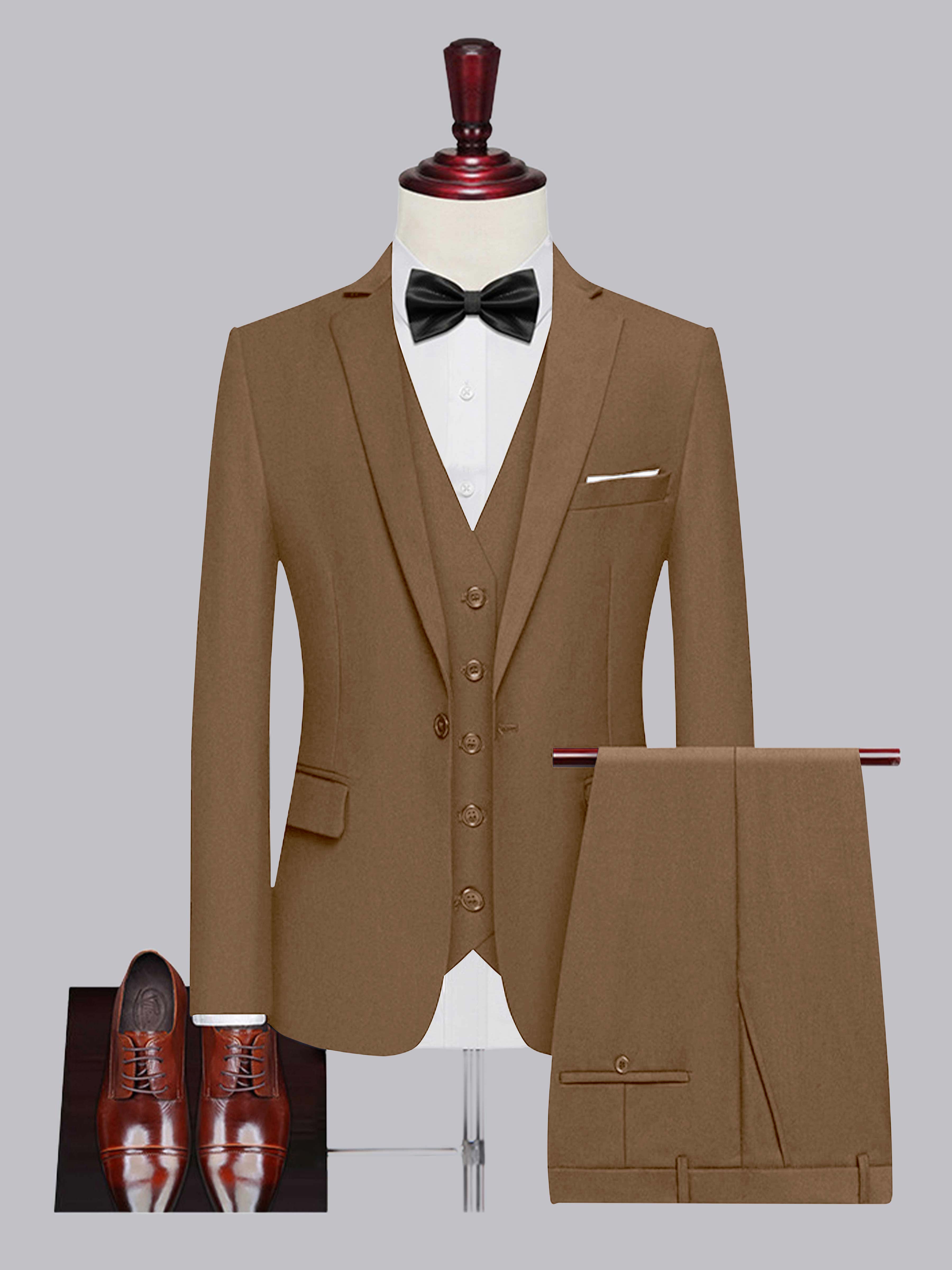 Men's One Button 3 Pieces Wedding Suits