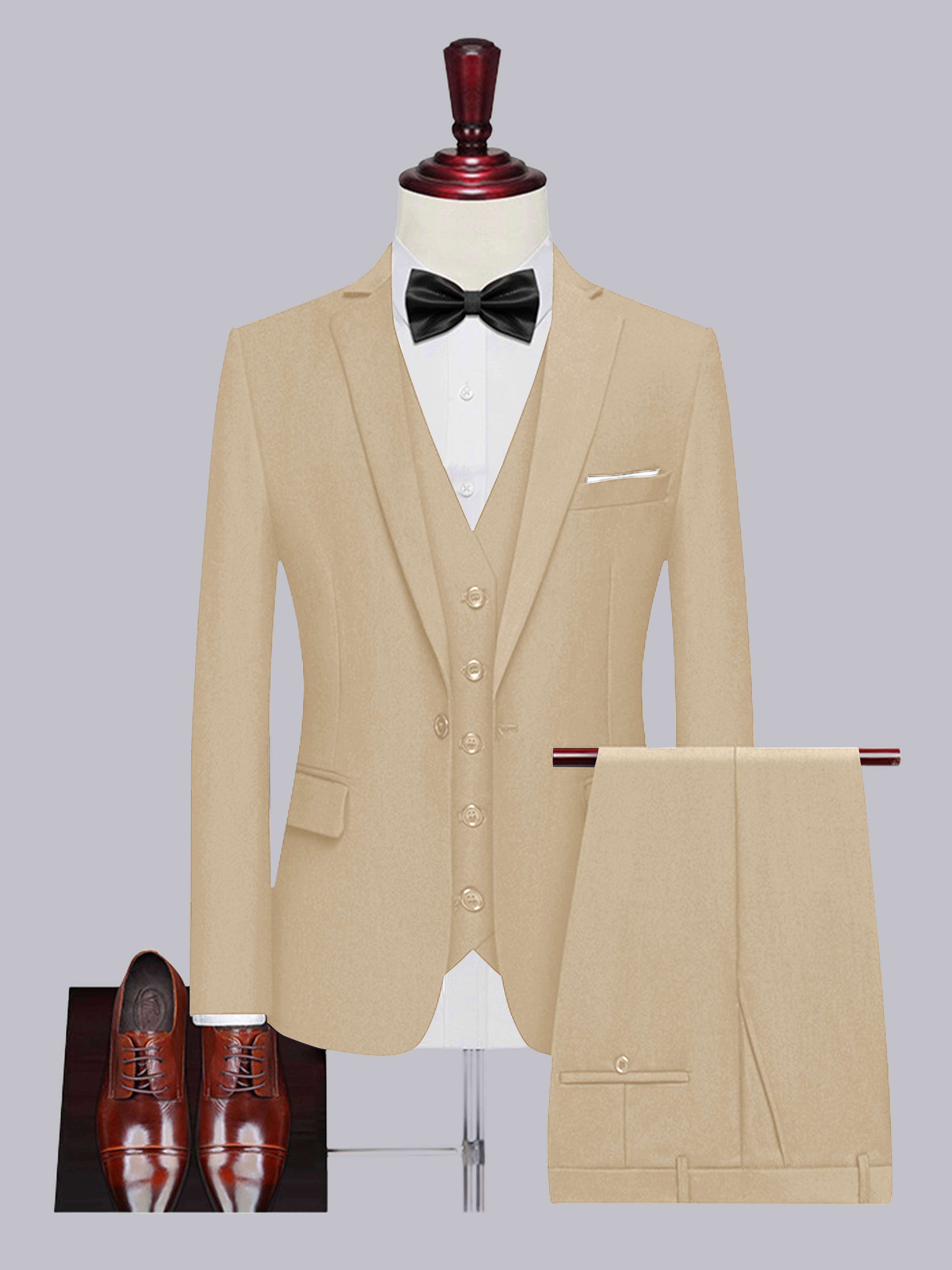 Men's One Button 3 Pieces Wedding Suits