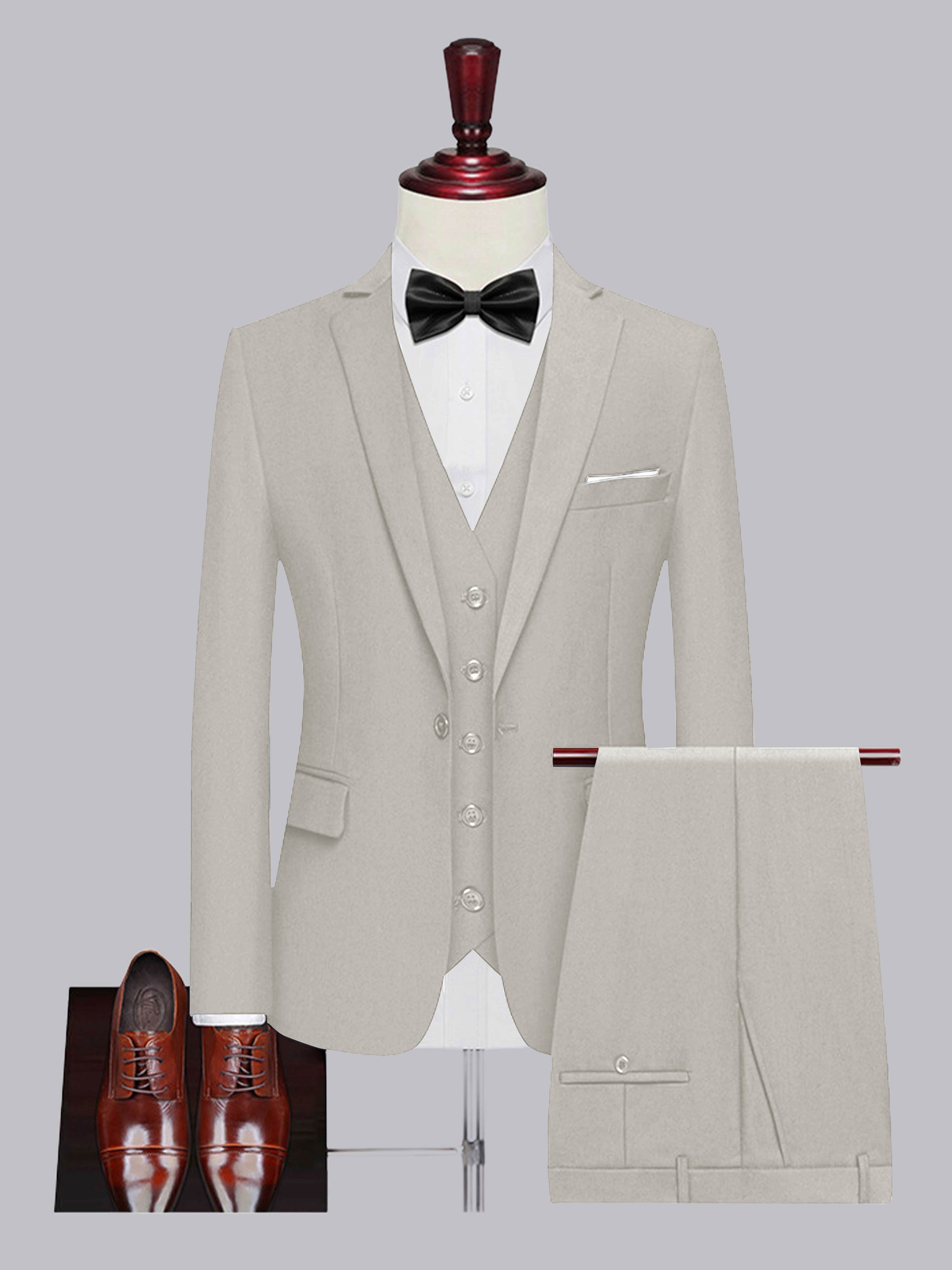 Men's One Button 3 Pieces Wedding Suits