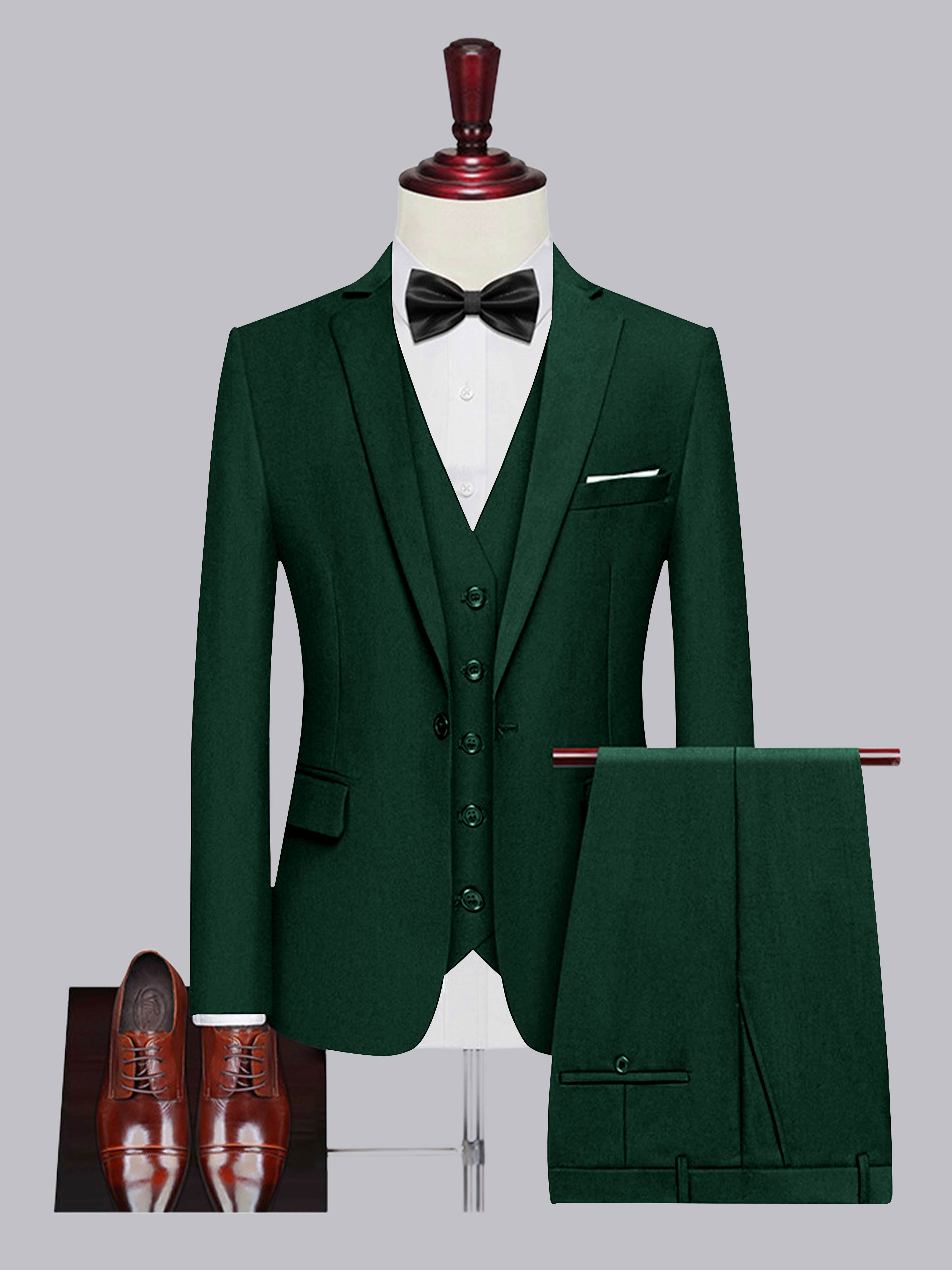 Men's One Button 3 Pieces Wedding Suits