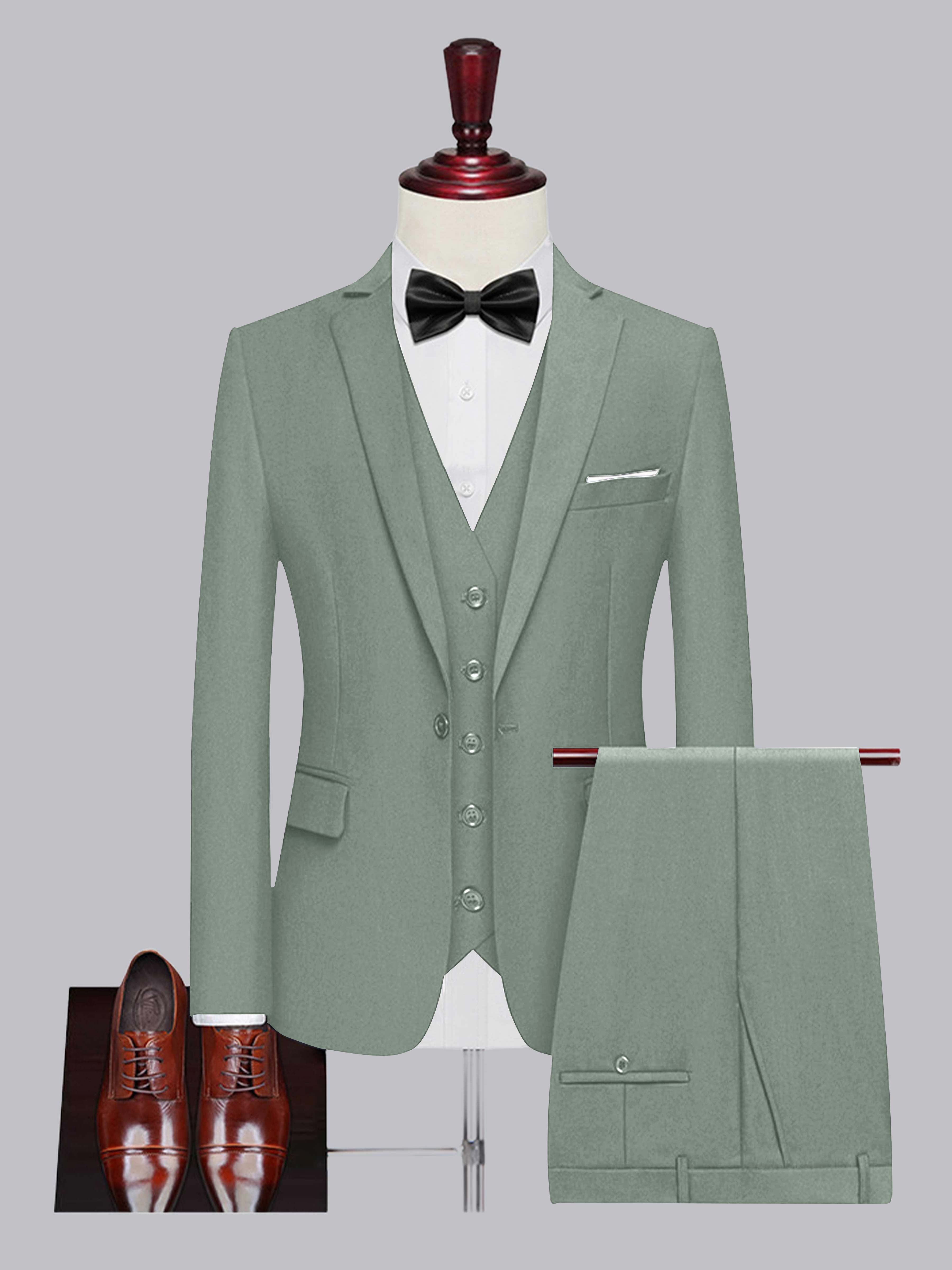 Men's One Button 3 Pieces Wedding Suits