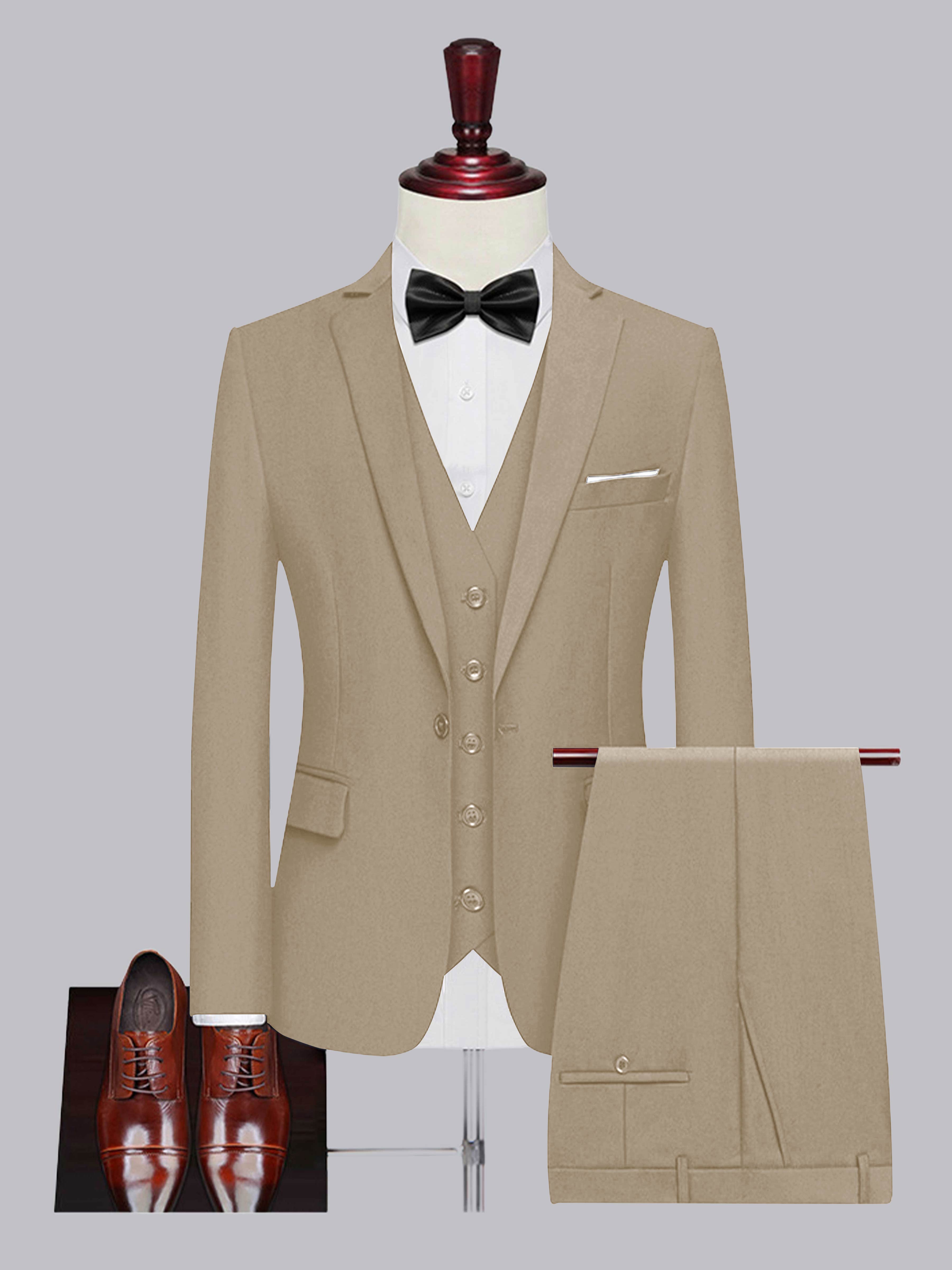 Men's One Button 3 Pieces Wedding Suits