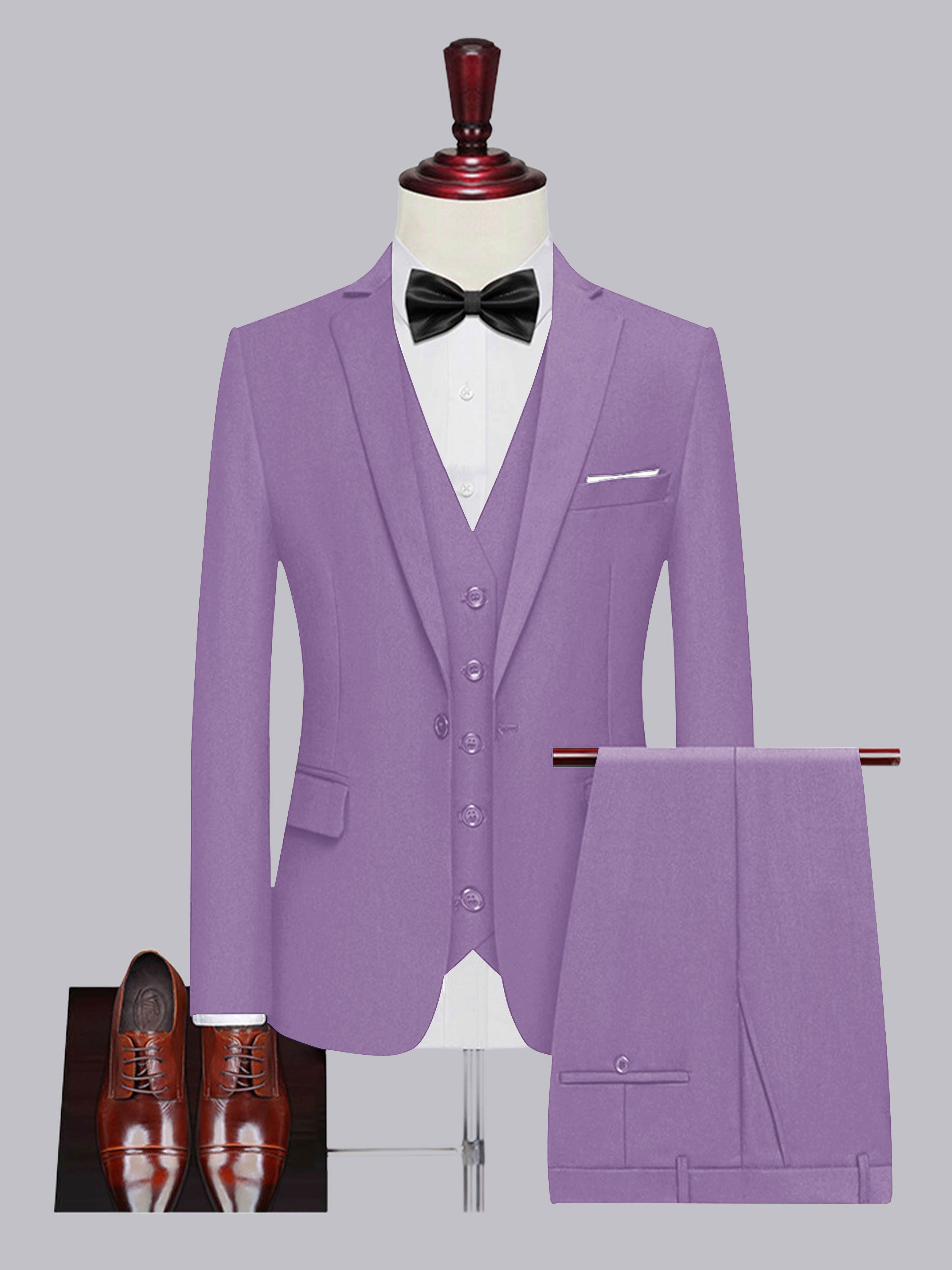 Men's One Button 3 Pieces Wedding Suits
