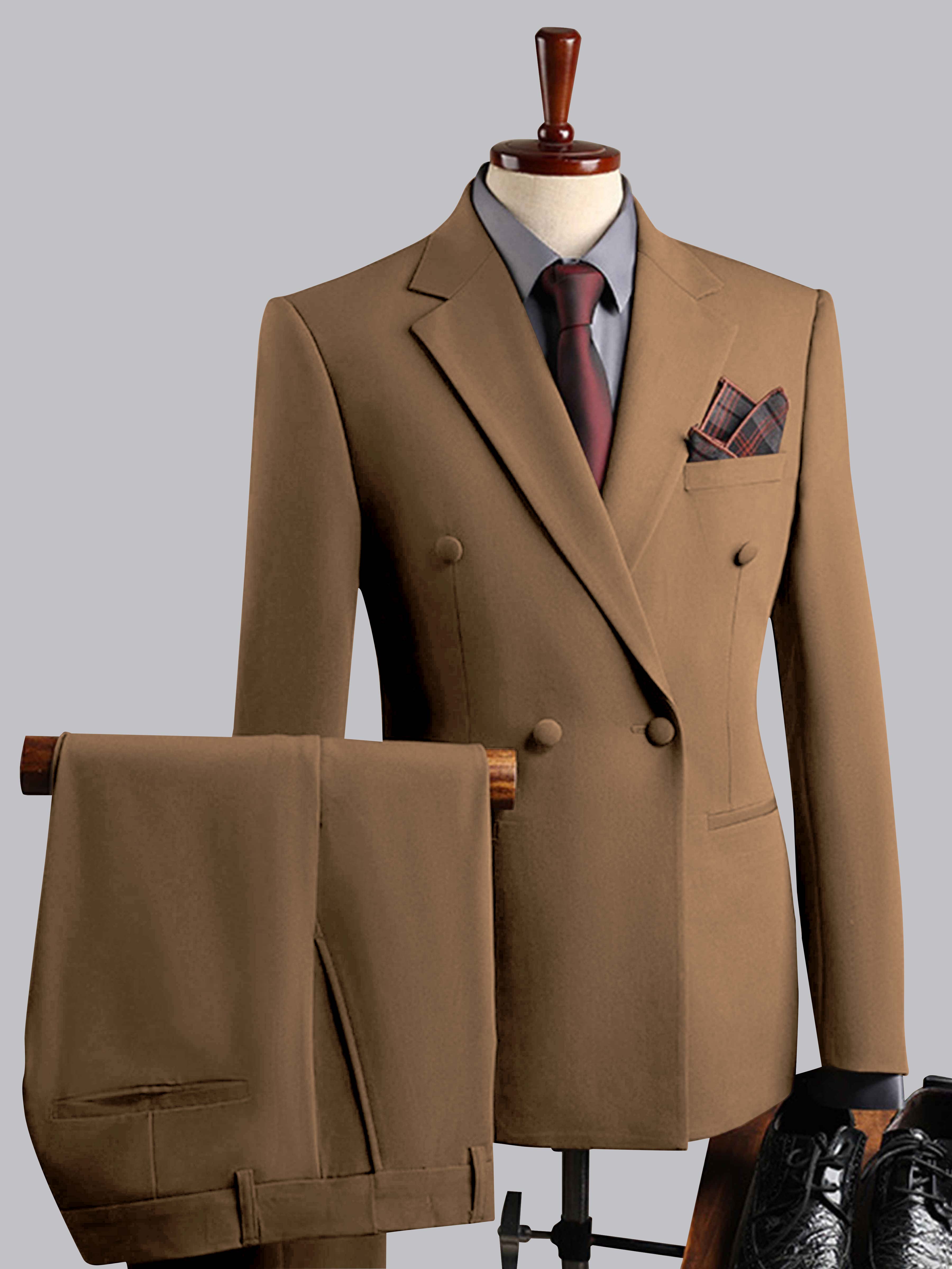 Elegant Men's Double Breasted 3 Pieces Wedding Suits