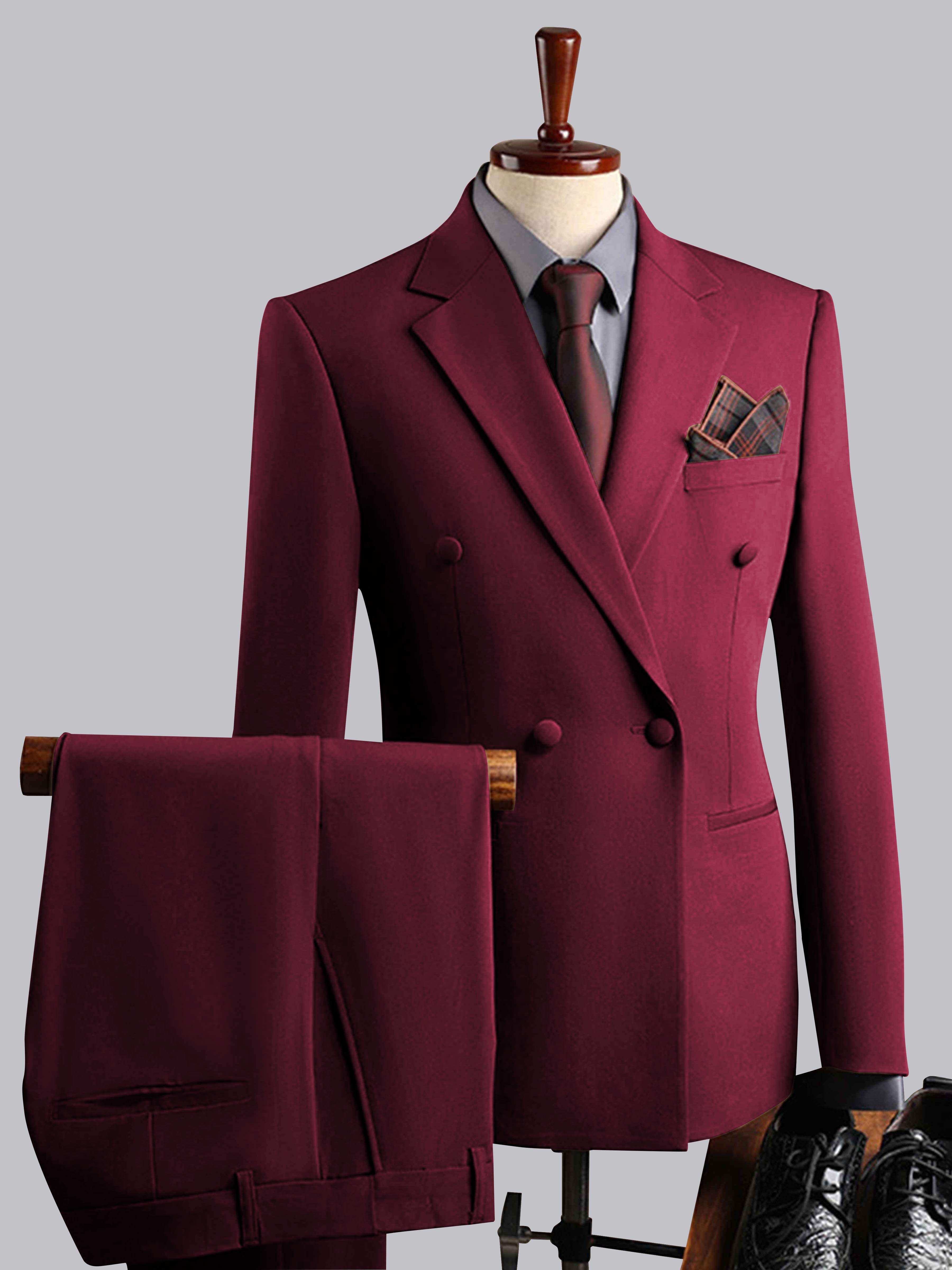 Elegant Men's Double Breasted 3 Pieces Wedding Suits