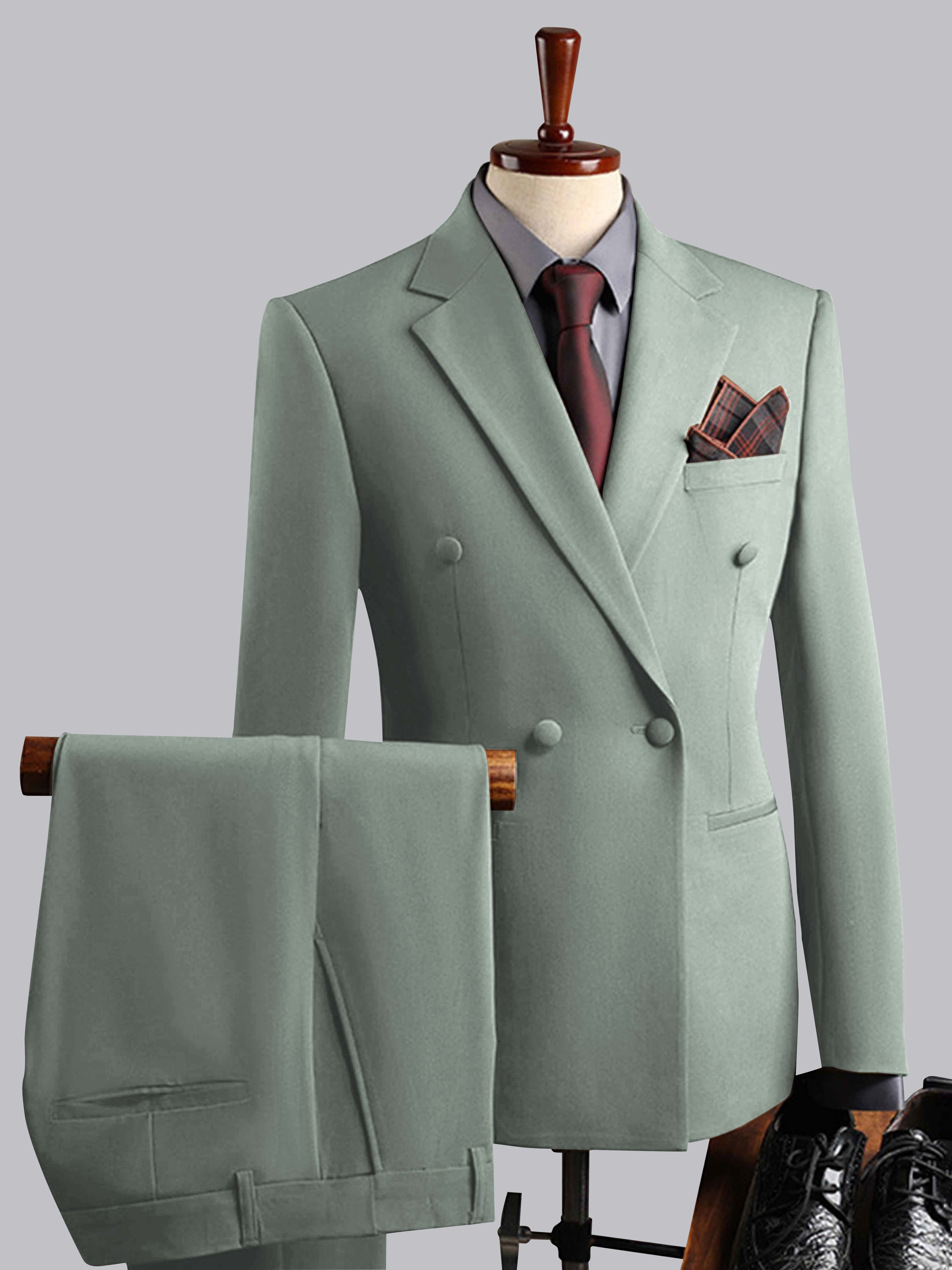 Elegant Men's Double Breasted 3 Pieces Wedding Suits