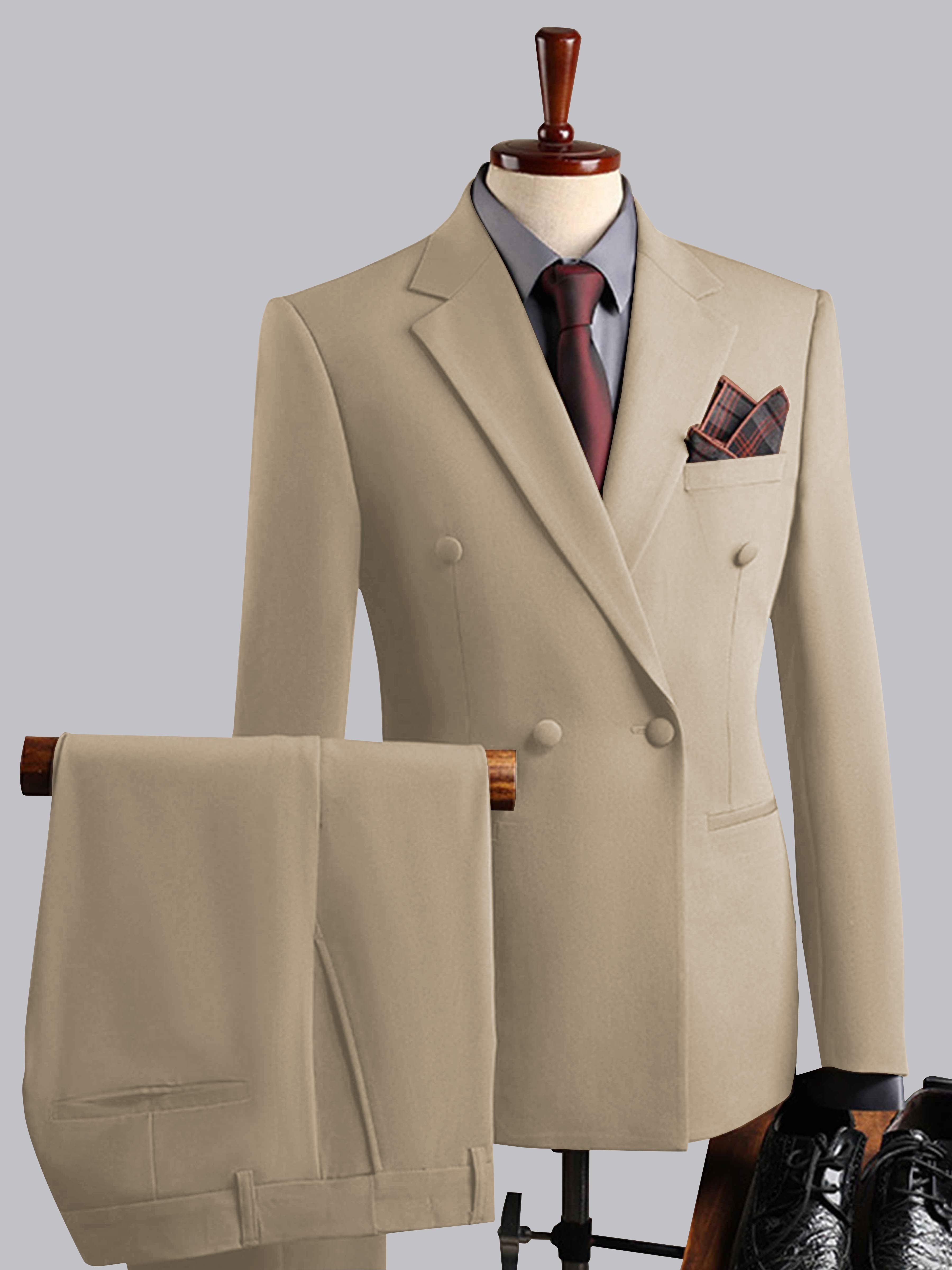 Elegant Men's Double Breasted 3 Pieces Wedding Suits