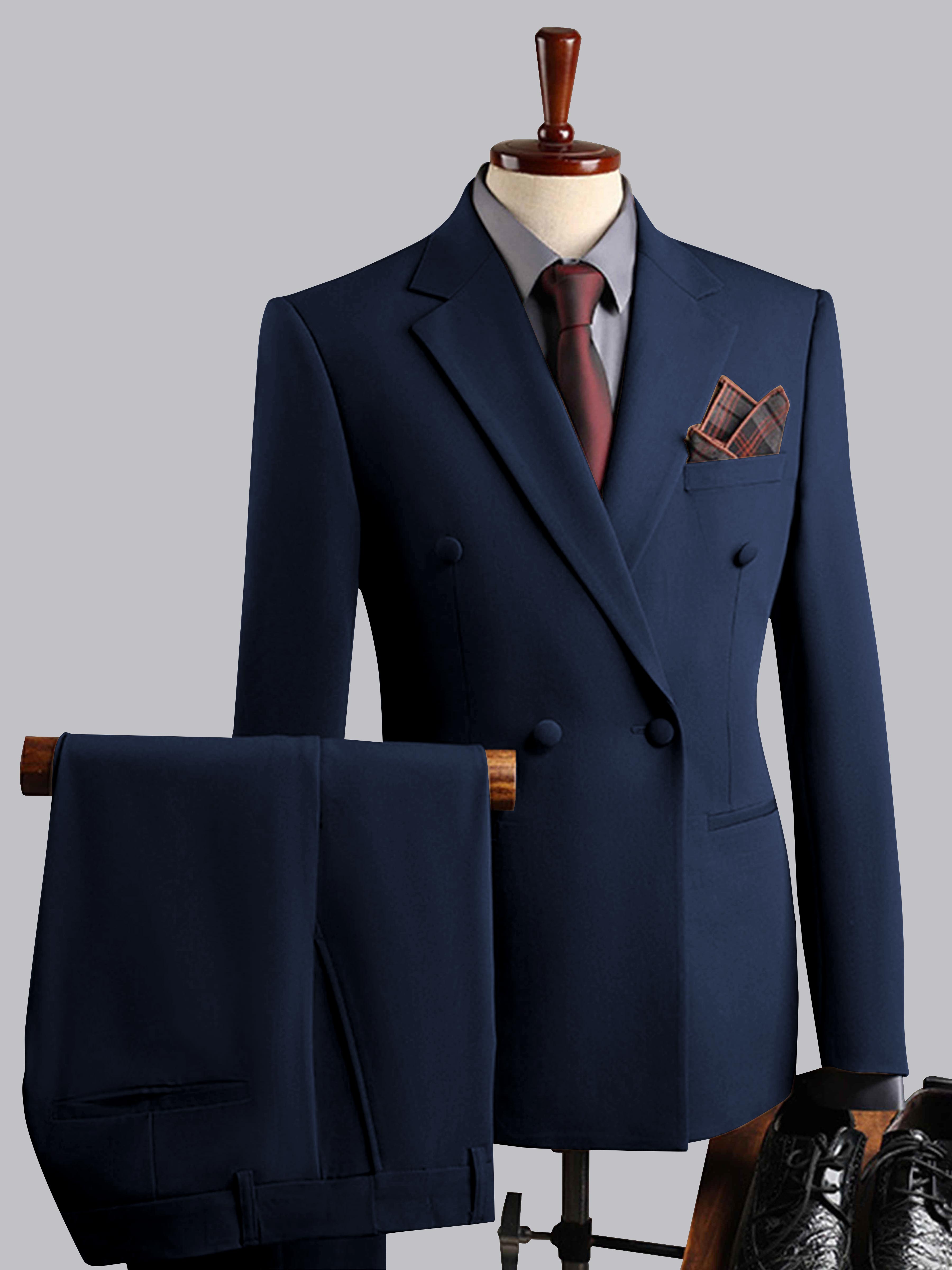 Elegant Men's Double Breasted 3 Pieces Wedding Suits
