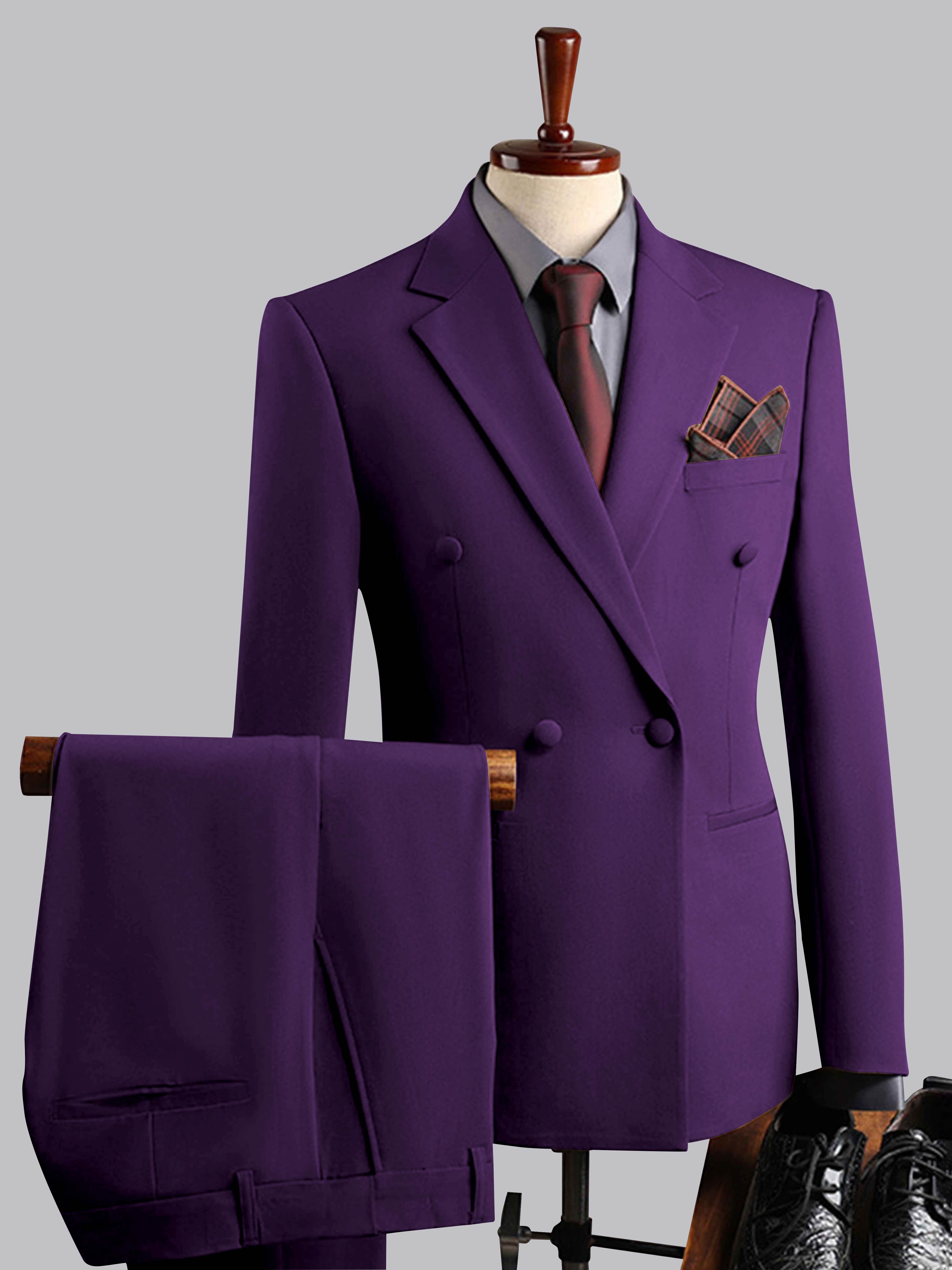 Elegant Men's Double Breasted 3 Pieces Wedding Suits