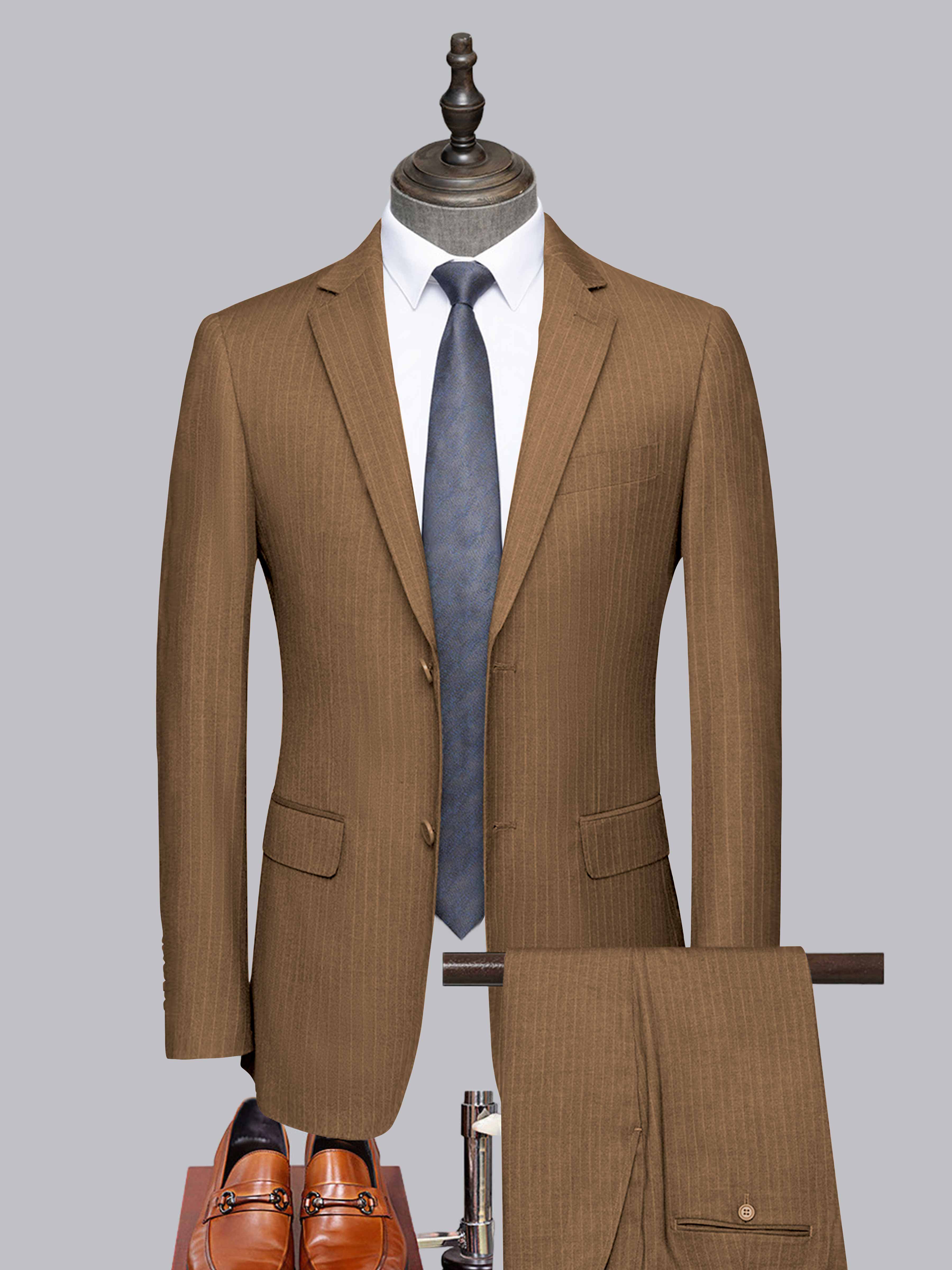 Men's Tailored Fit Two-Buttons 2 Pieces Formal Suits