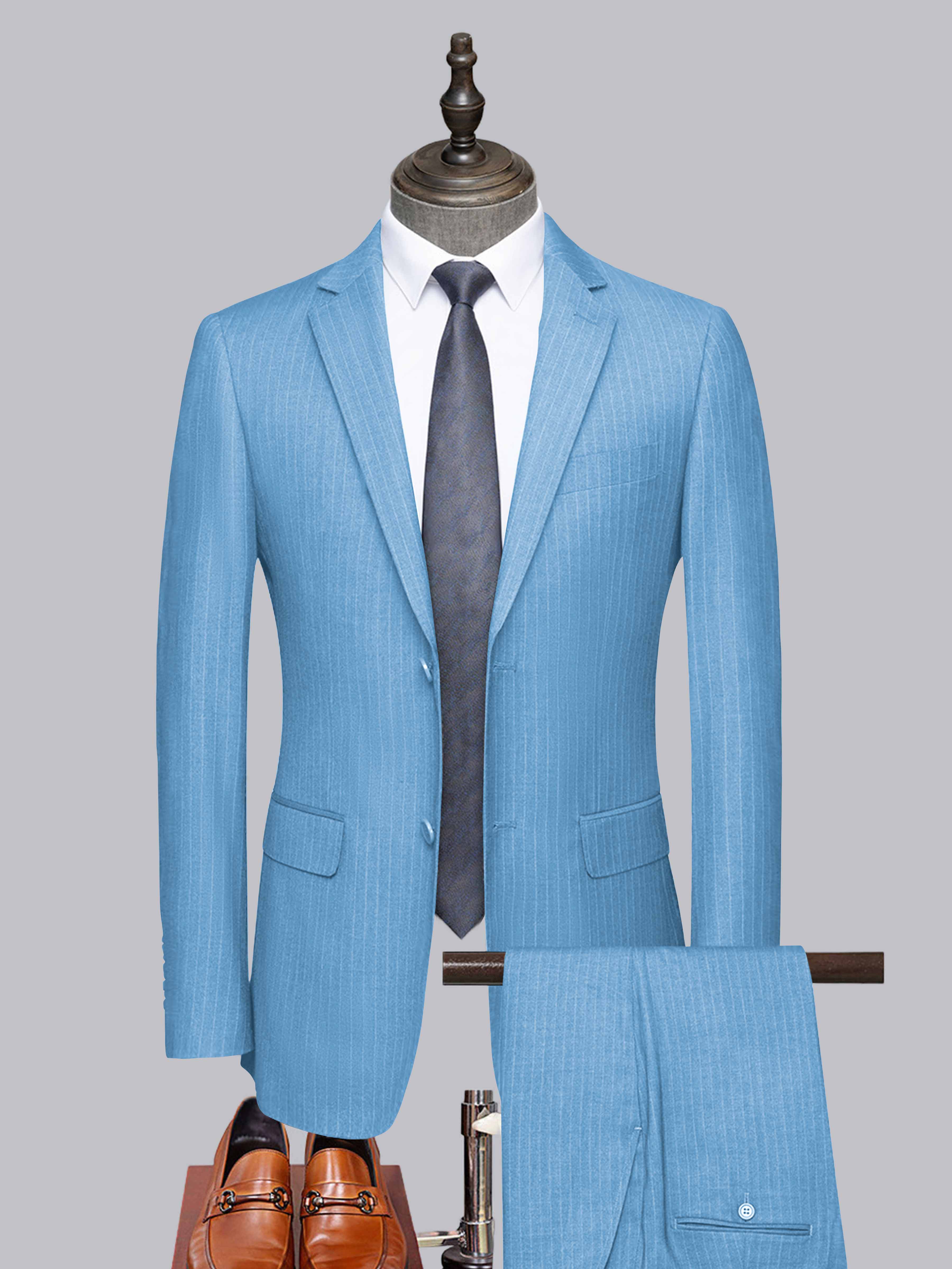 Men's Tailored Fit Two-Buttons 2 Pieces Formal Suits