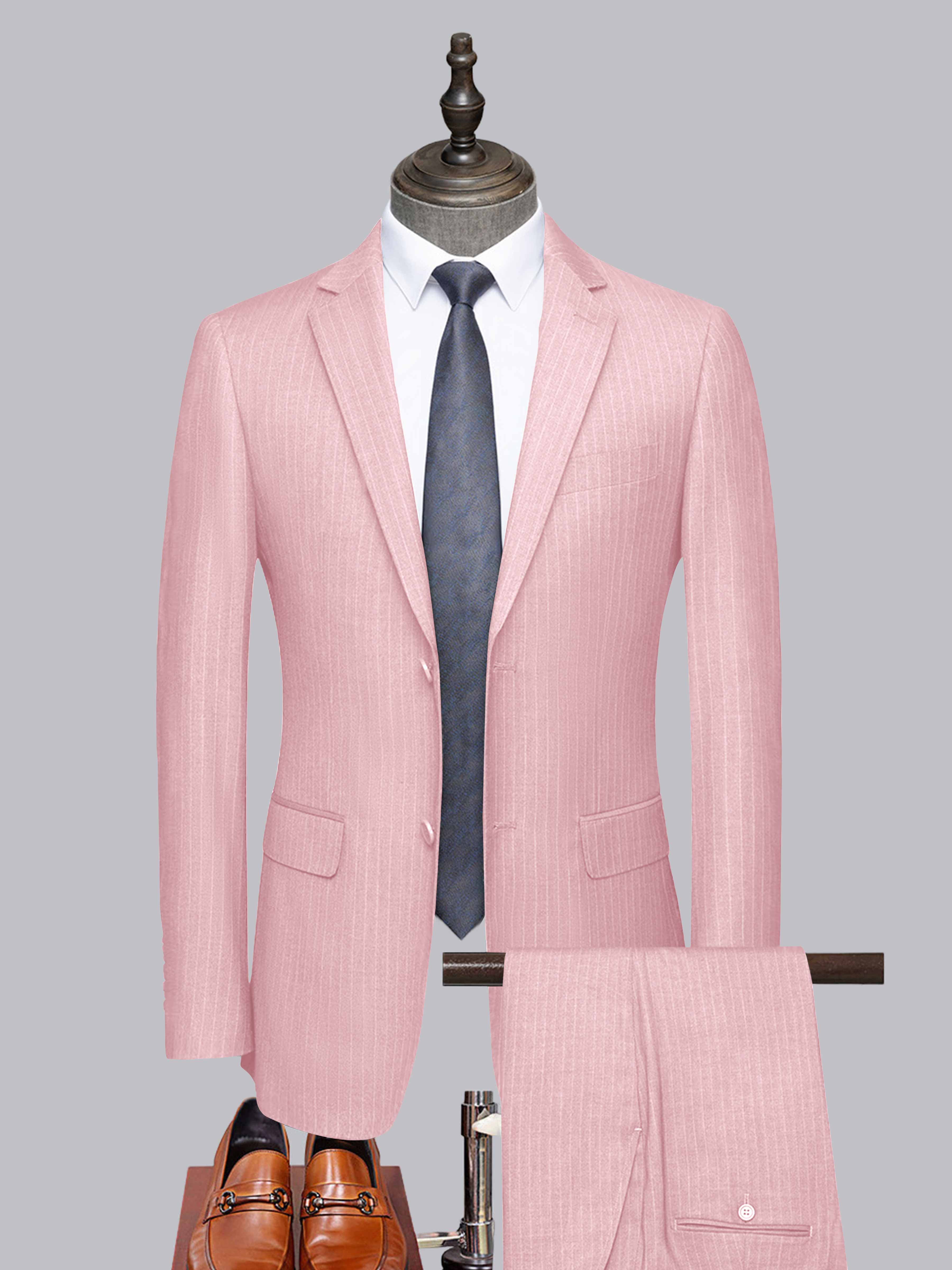 Men's Tailored Fit Two-Buttons 2 Pieces Formal Suits