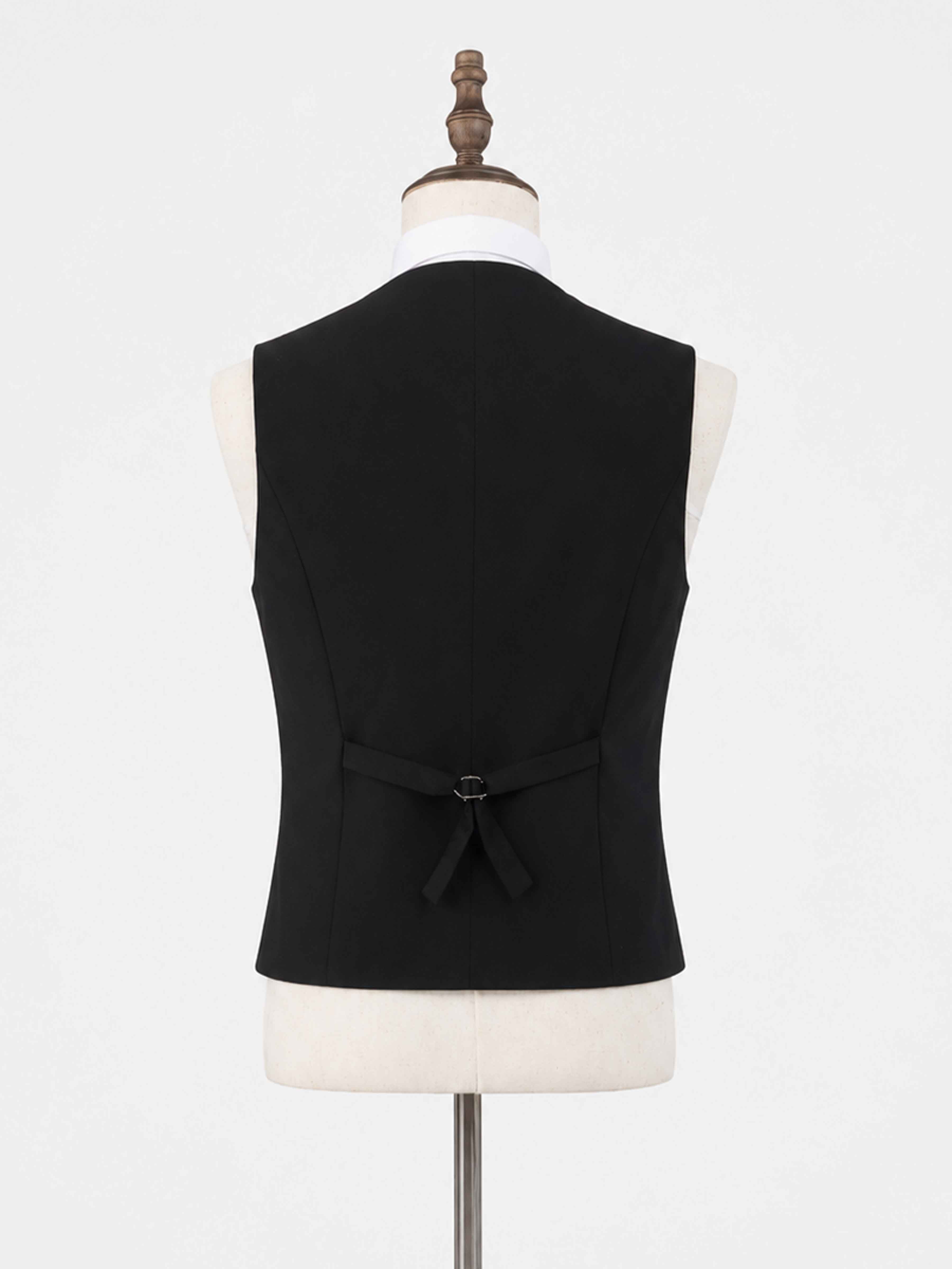 Sophisticated 2 Pieces Men's Two Button Jacket and Vest Set