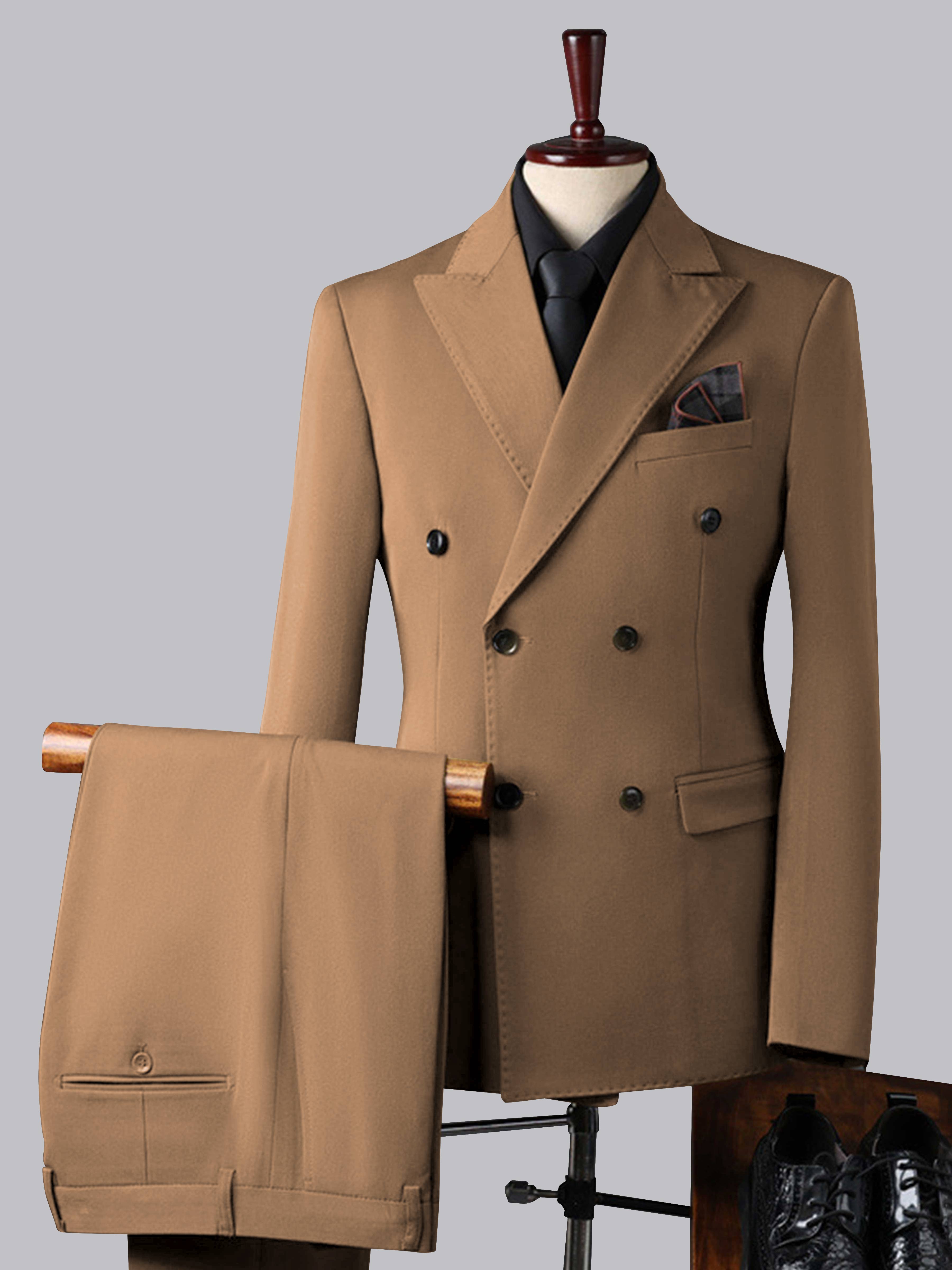 Men's Double Breasted 3 Pieces Wedding Formal Suits