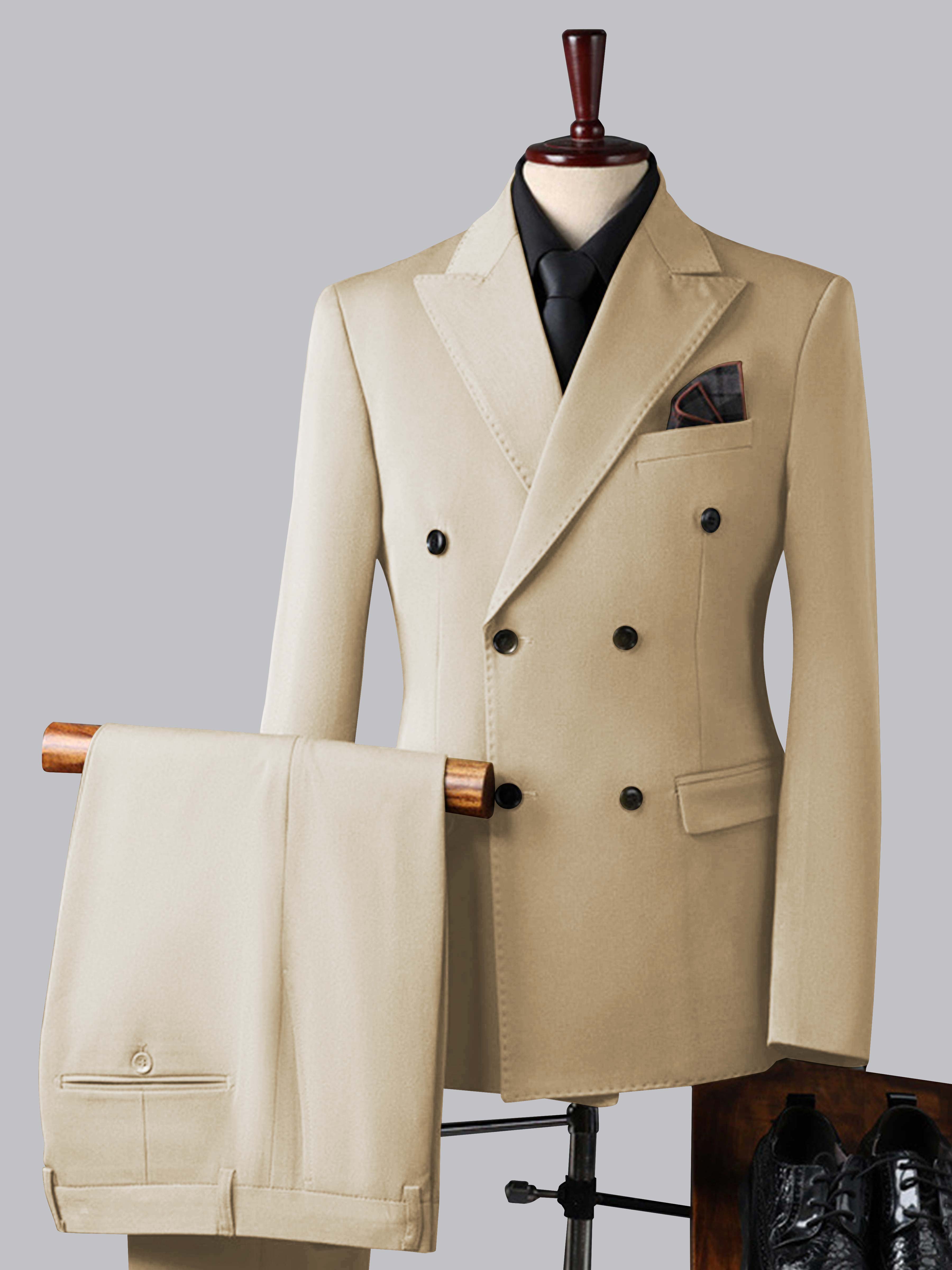 Men's Double Breasted 3 Pieces Wedding Formal Suits
