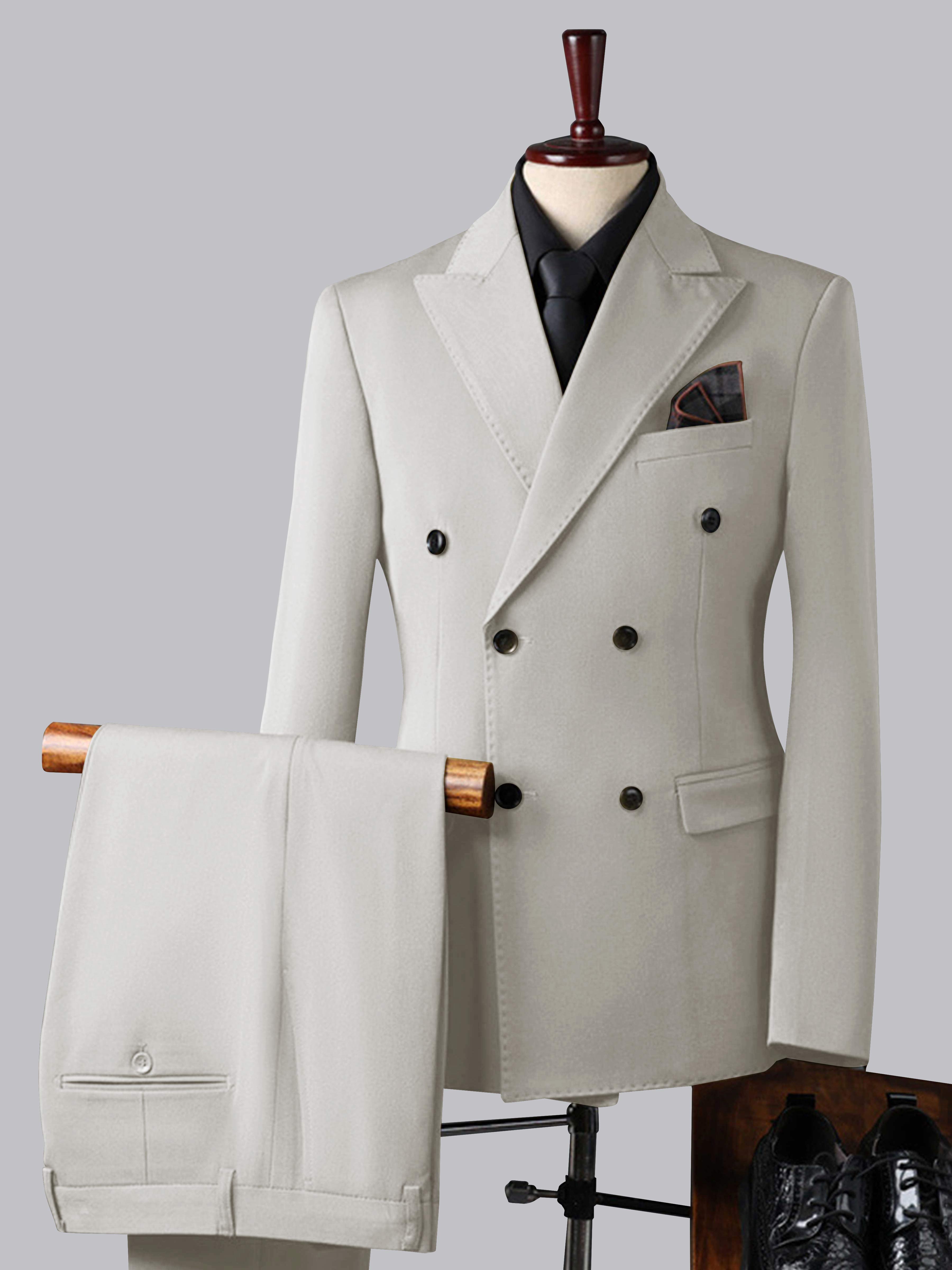 Men's Double Breasted 3 Pieces Wedding Formal Suits