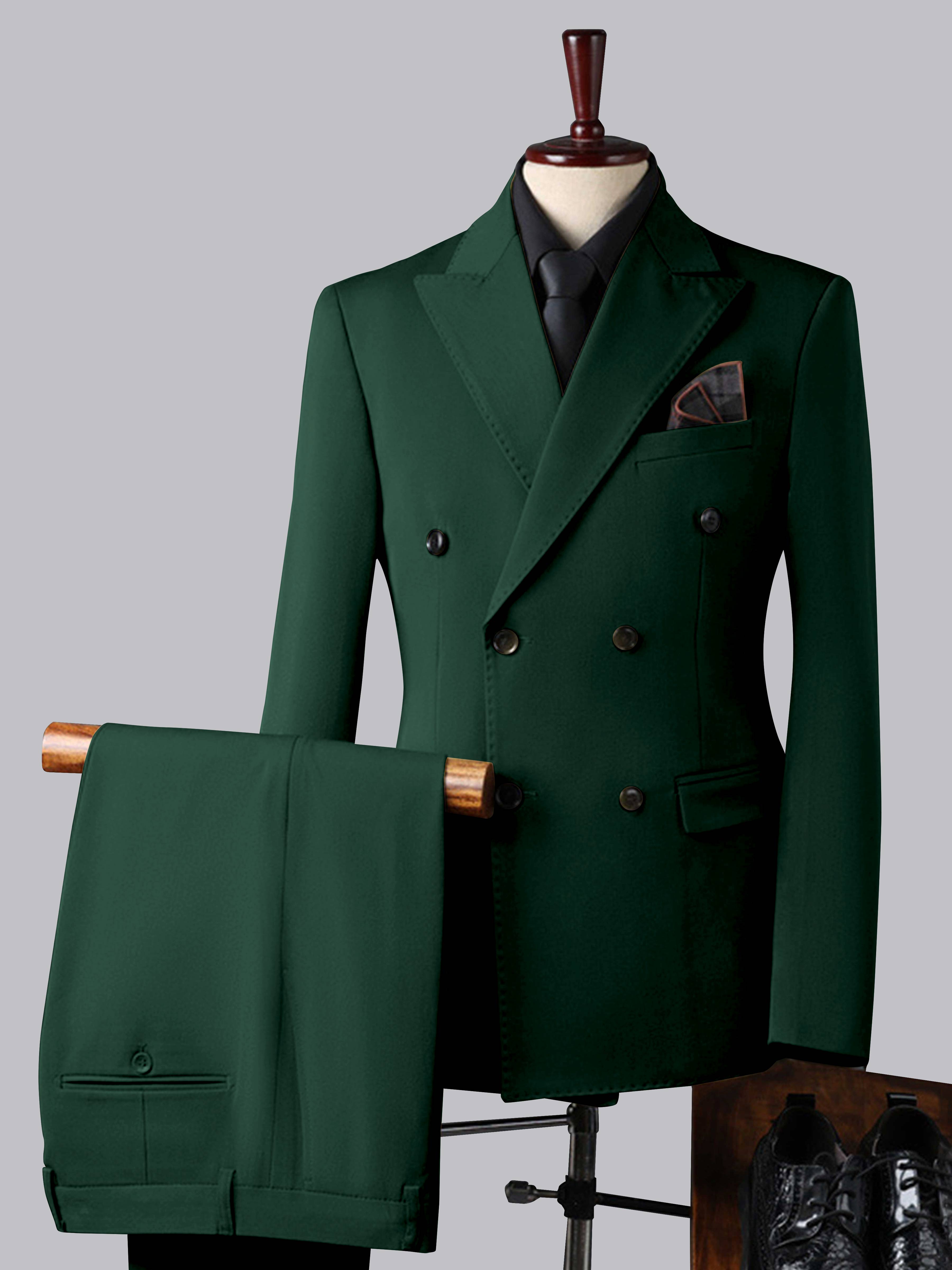 Men's Double Breasted 3 Pieces Wedding Formal Suits