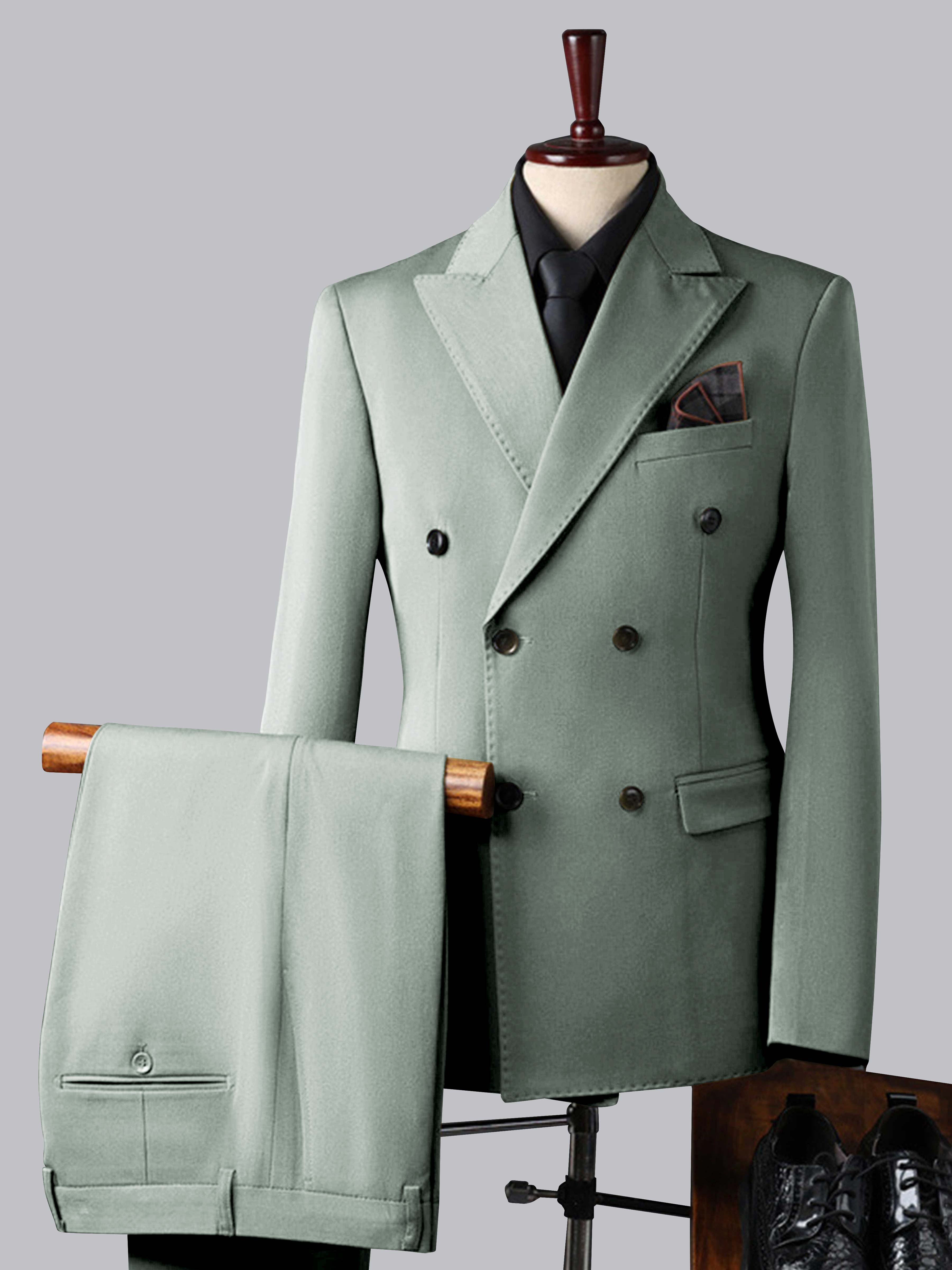 Men's Double Breasted 3 Pieces Wedding Formal Suits