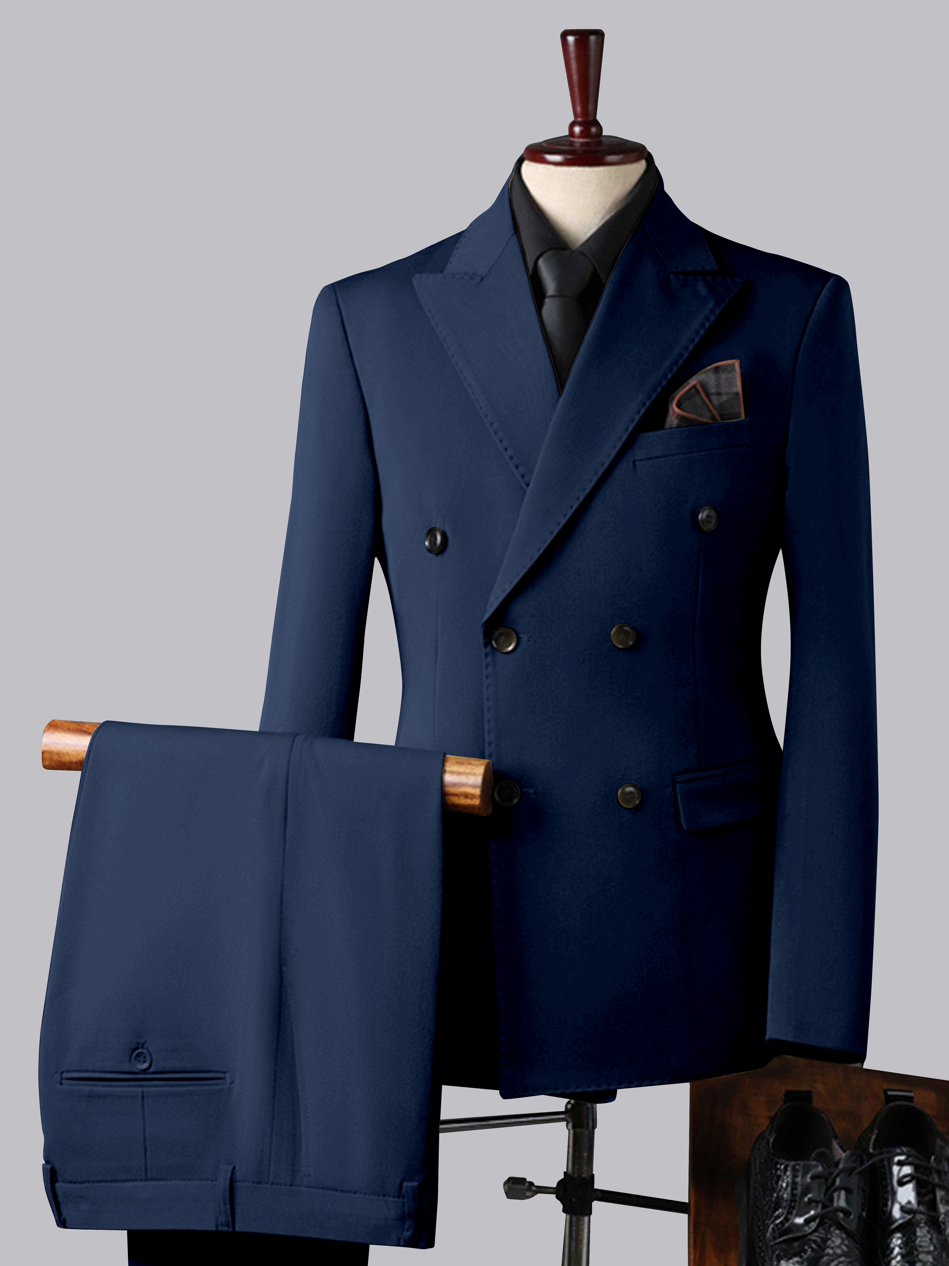 Men's Double Breasted 3 Pieces Wedding Formal Suits