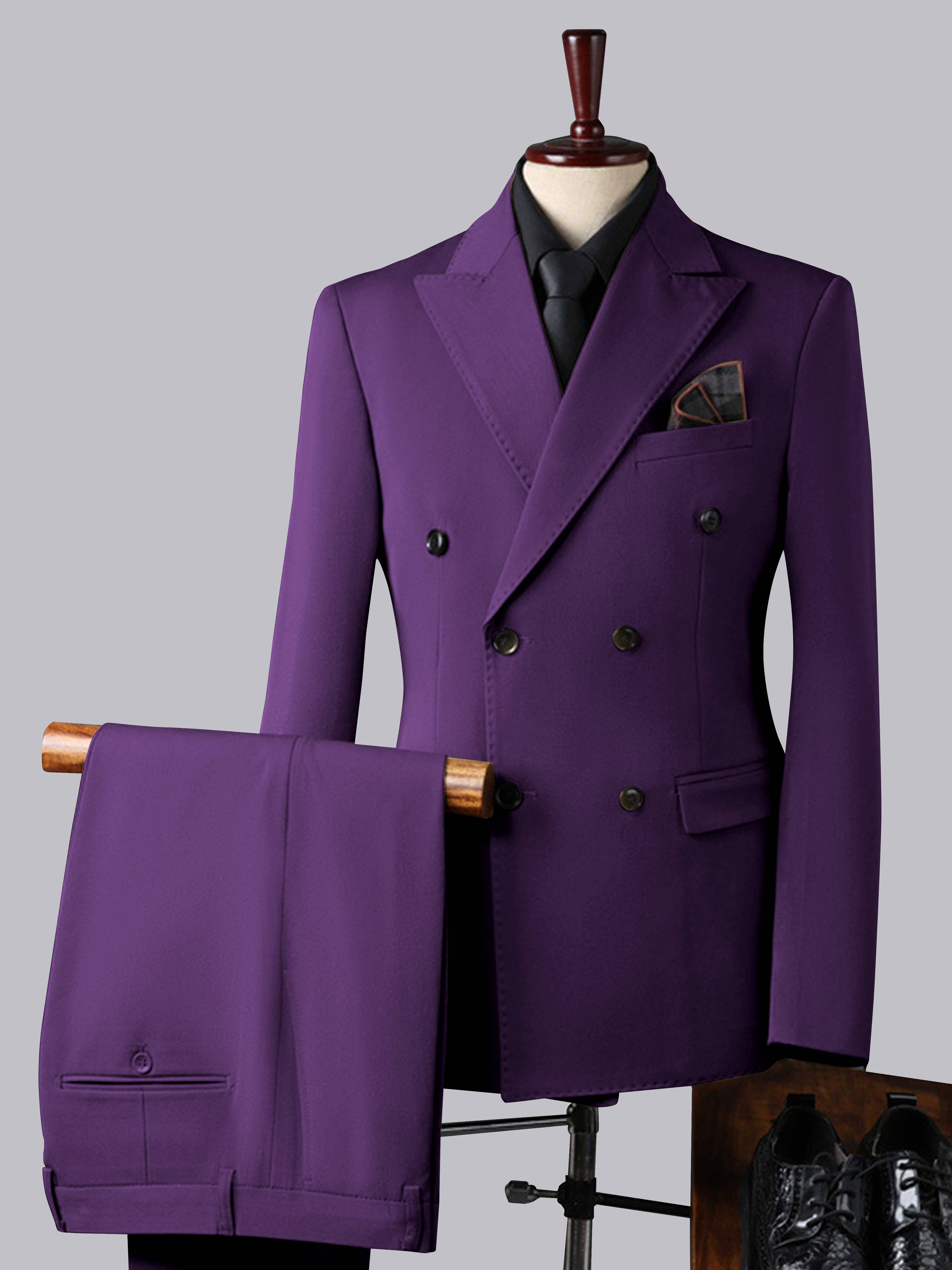 Men's Double Breasted 3 Pieces Wedding Formal Suits