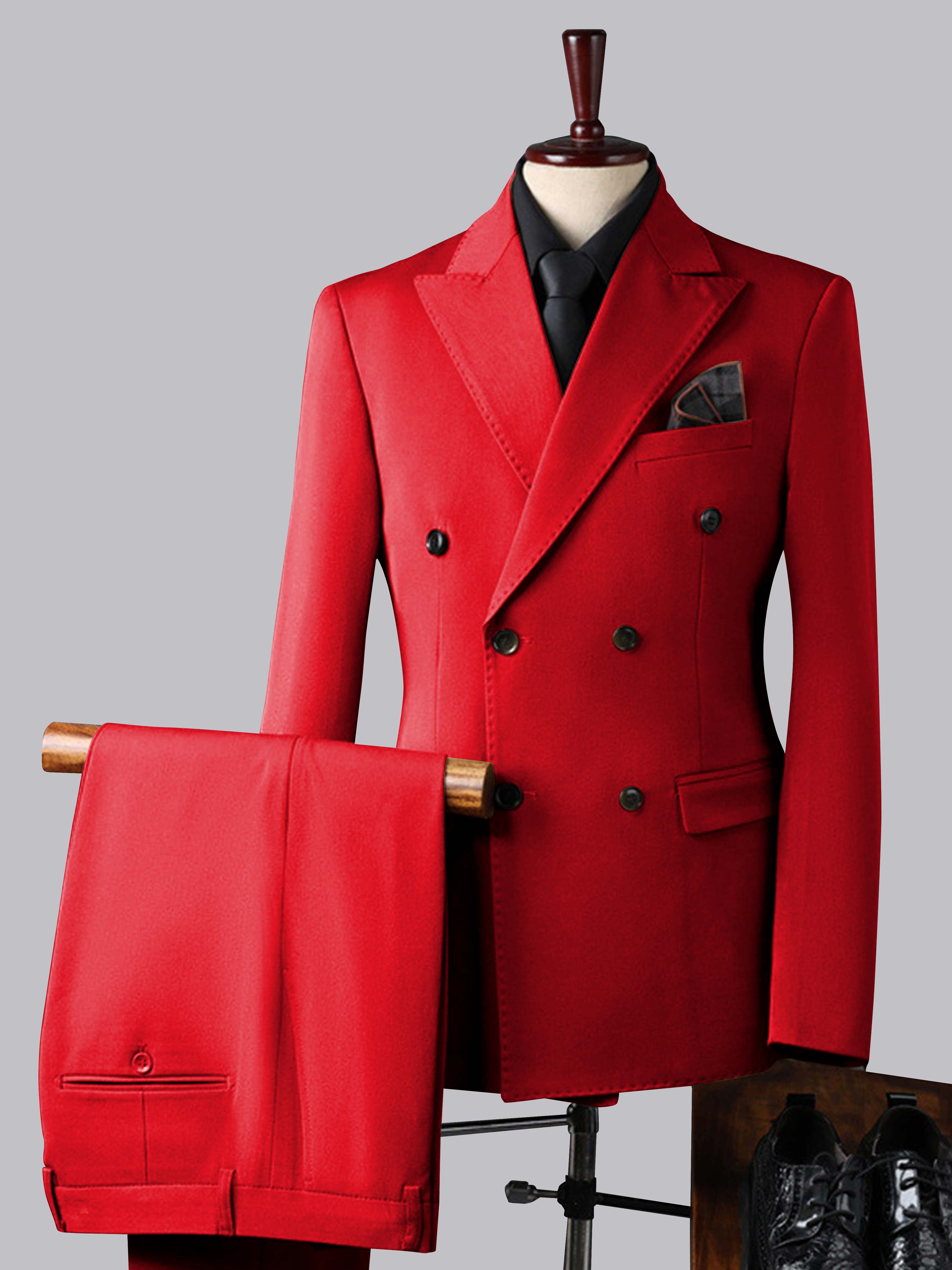 Men's Double Breasted 3 Pieces Wedding Formal Suits