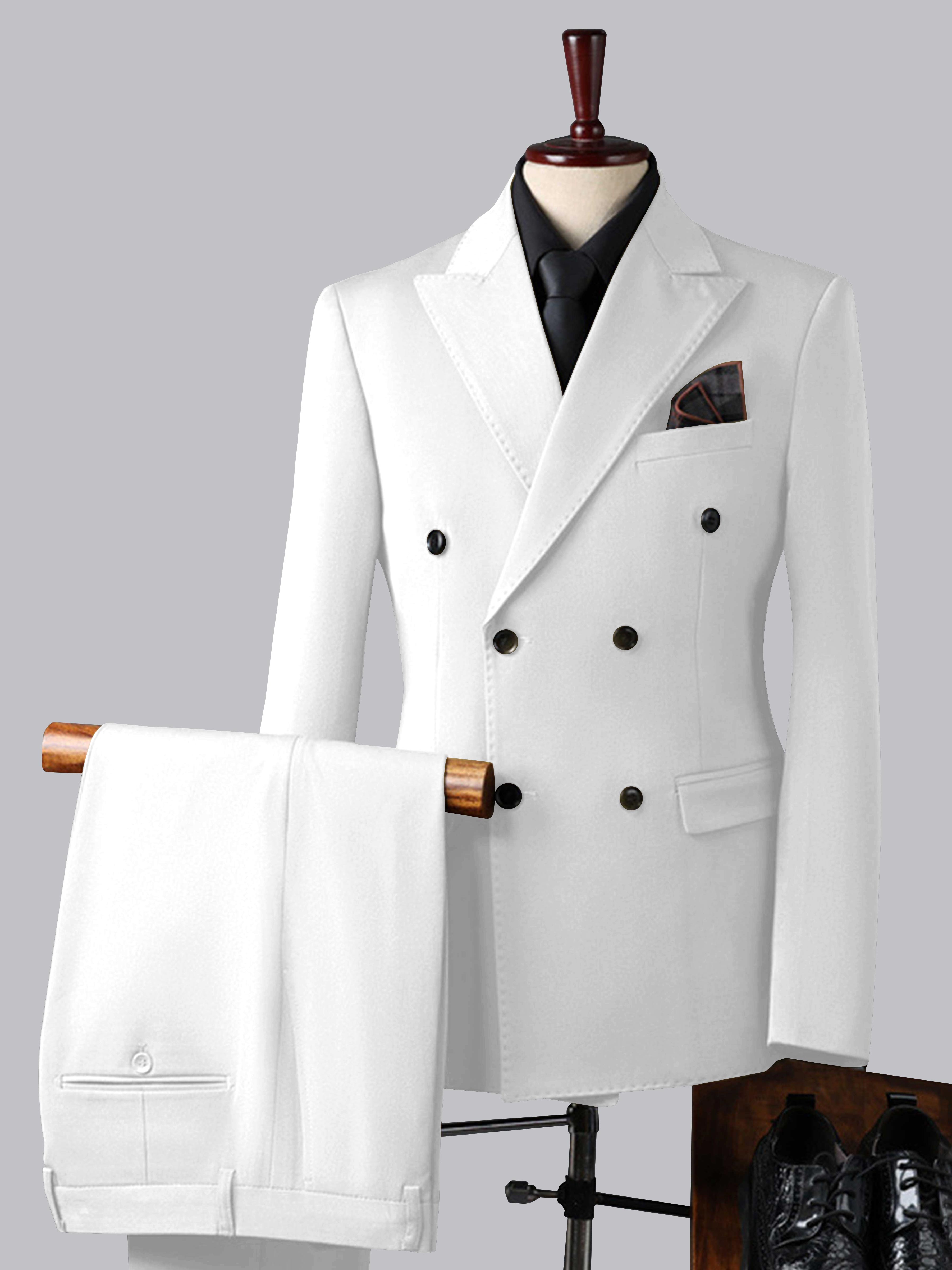 Men's Double Breasted 3 Pieces Wedding Formal Suits