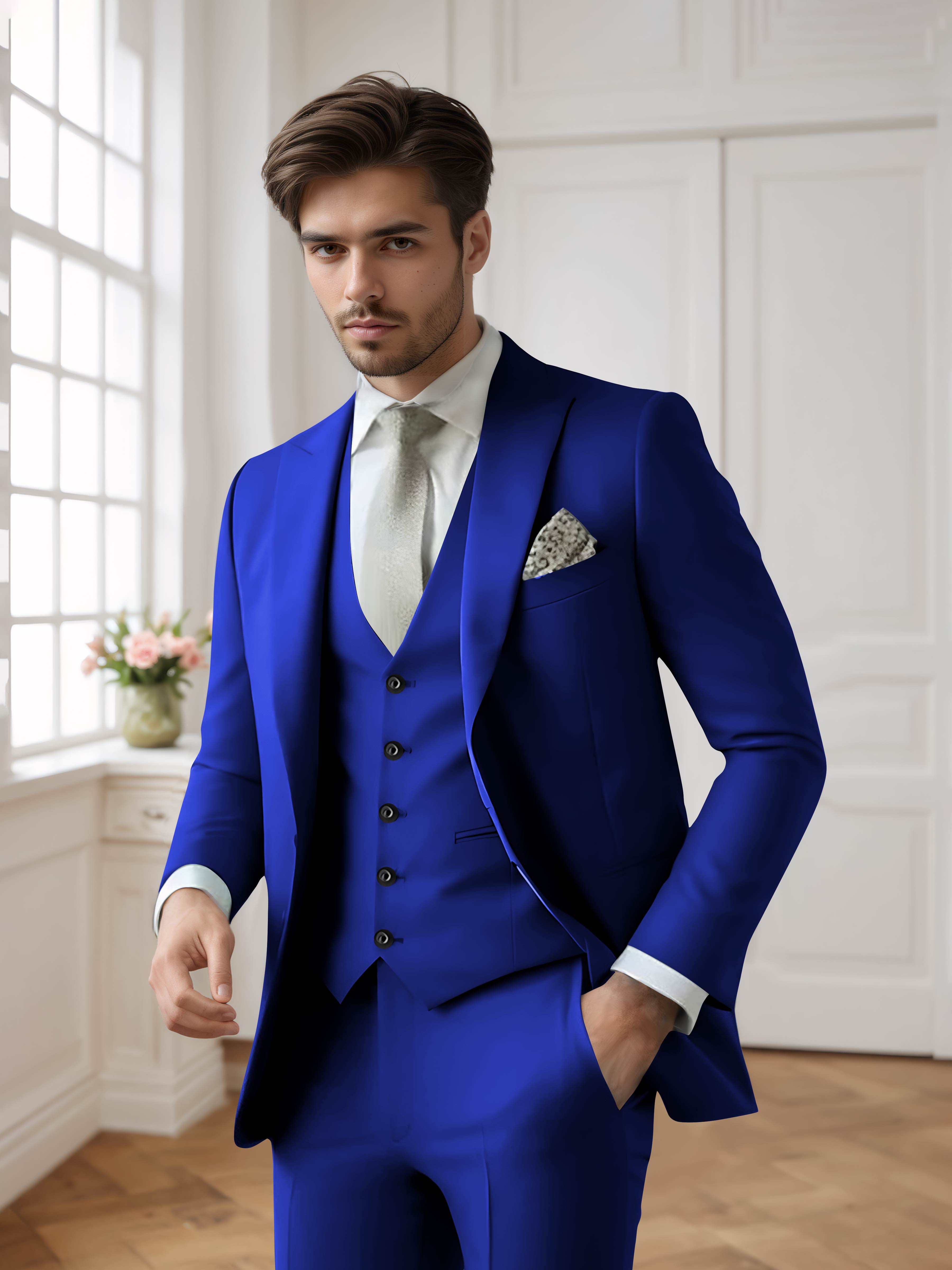 Men's Single Breasted One-Button 3 Pieces Formal Suits