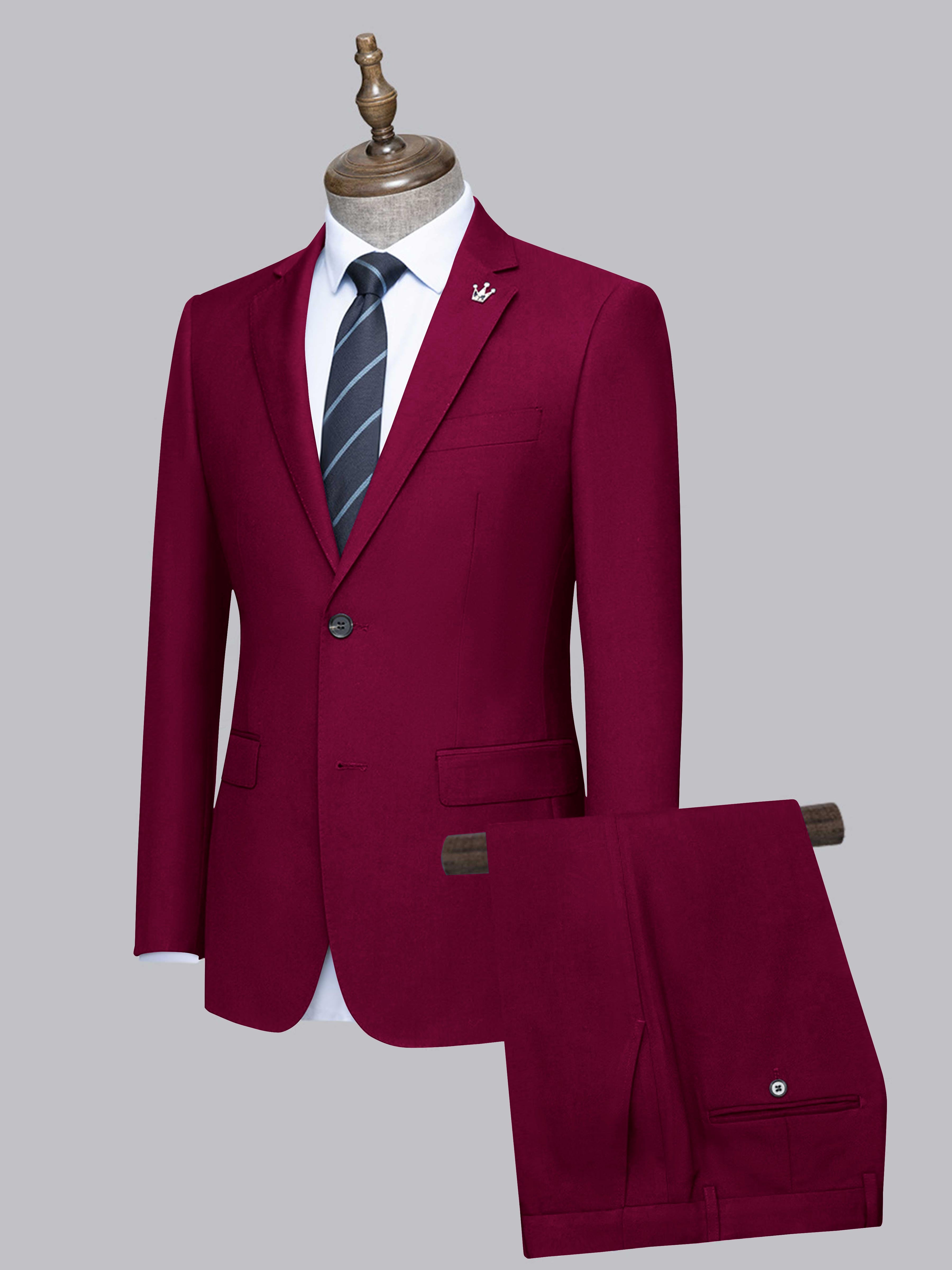 Men's Slim Fit Two-Buttons 2 Pieces Wedding Suits