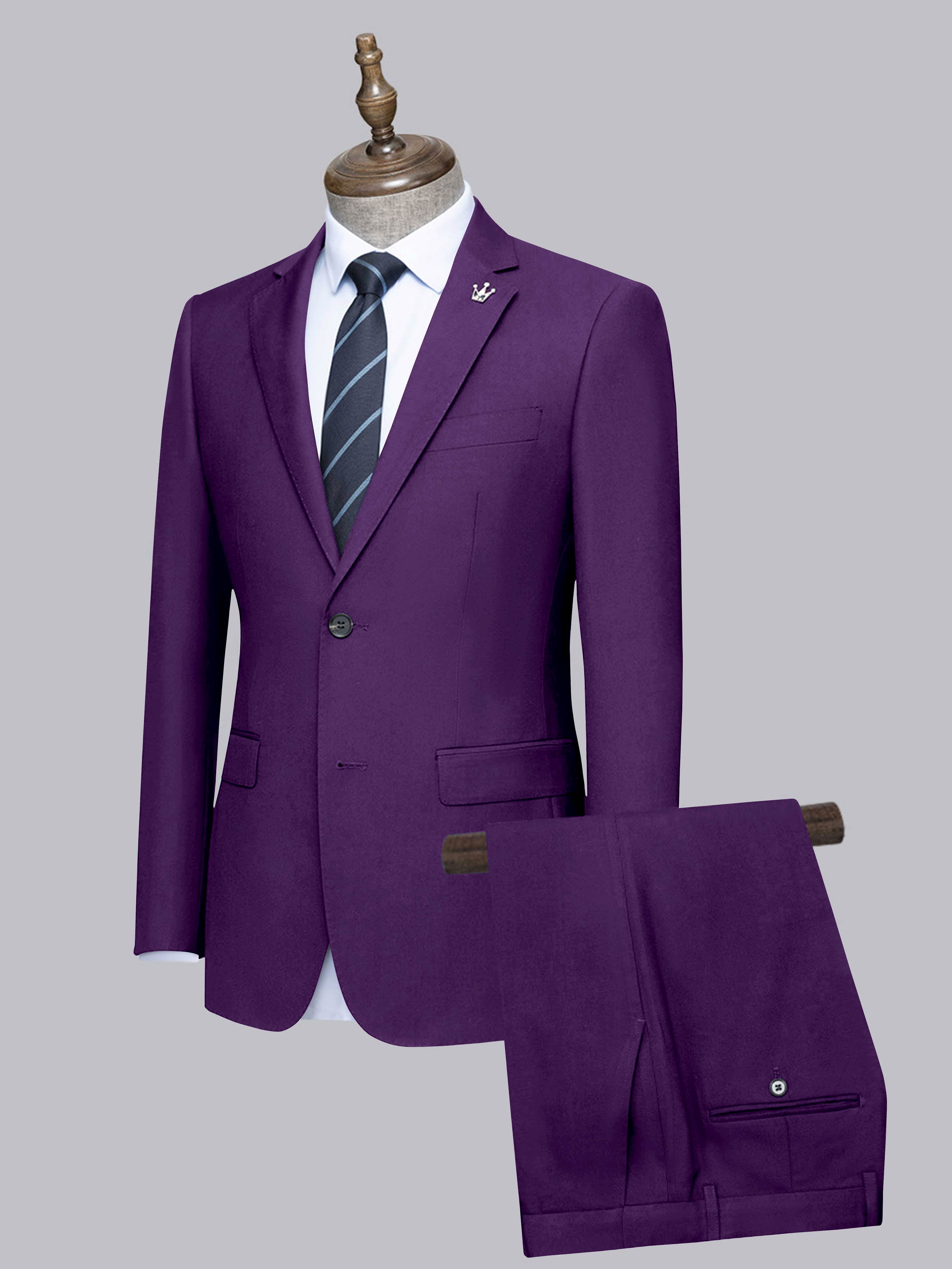 Men's Slim Fit Two-Buttons 2 Pieces Wedding Suits
