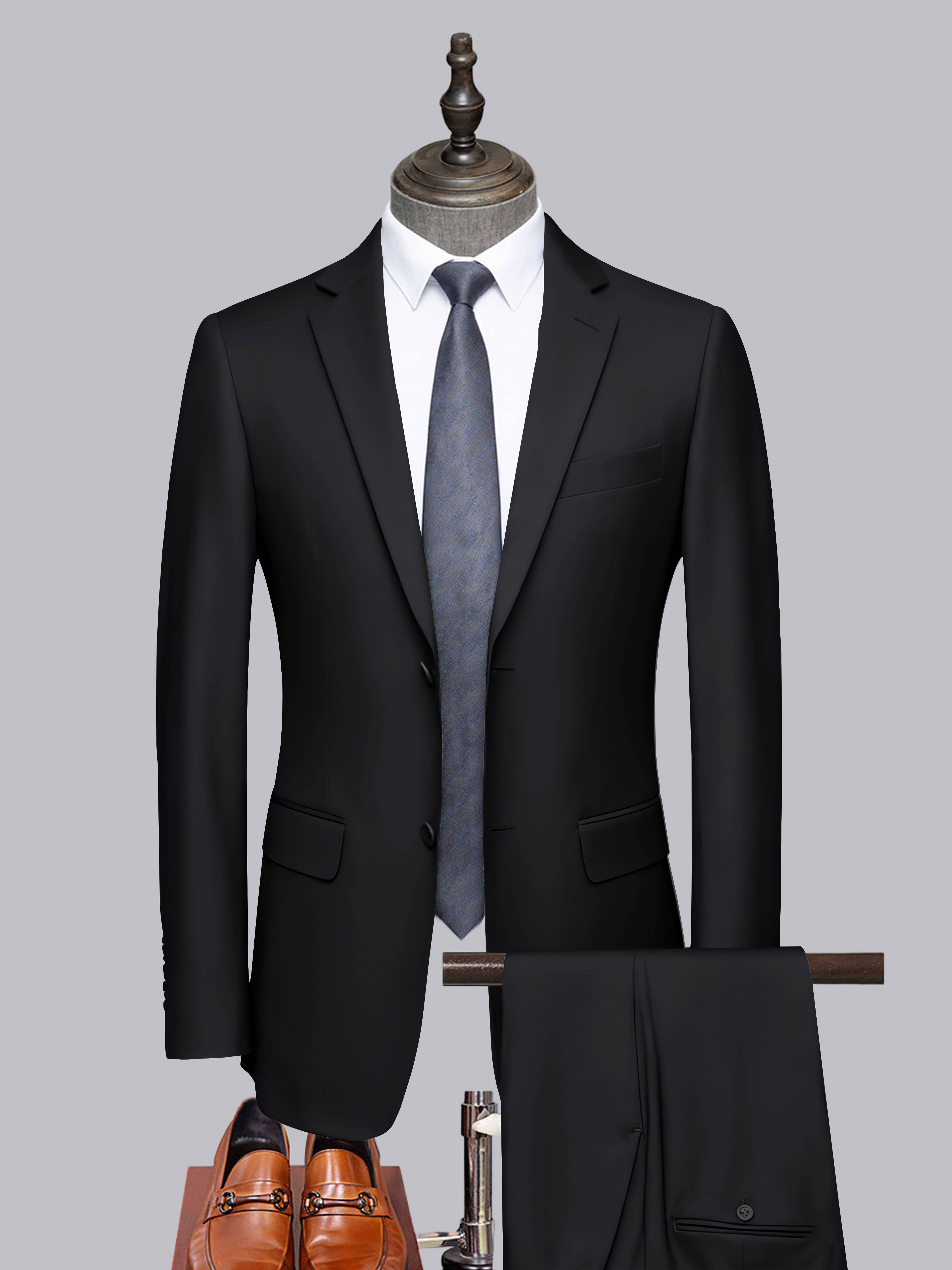 Men's Tailored Fit Two-Buttons 2 Pieces Formal Suits