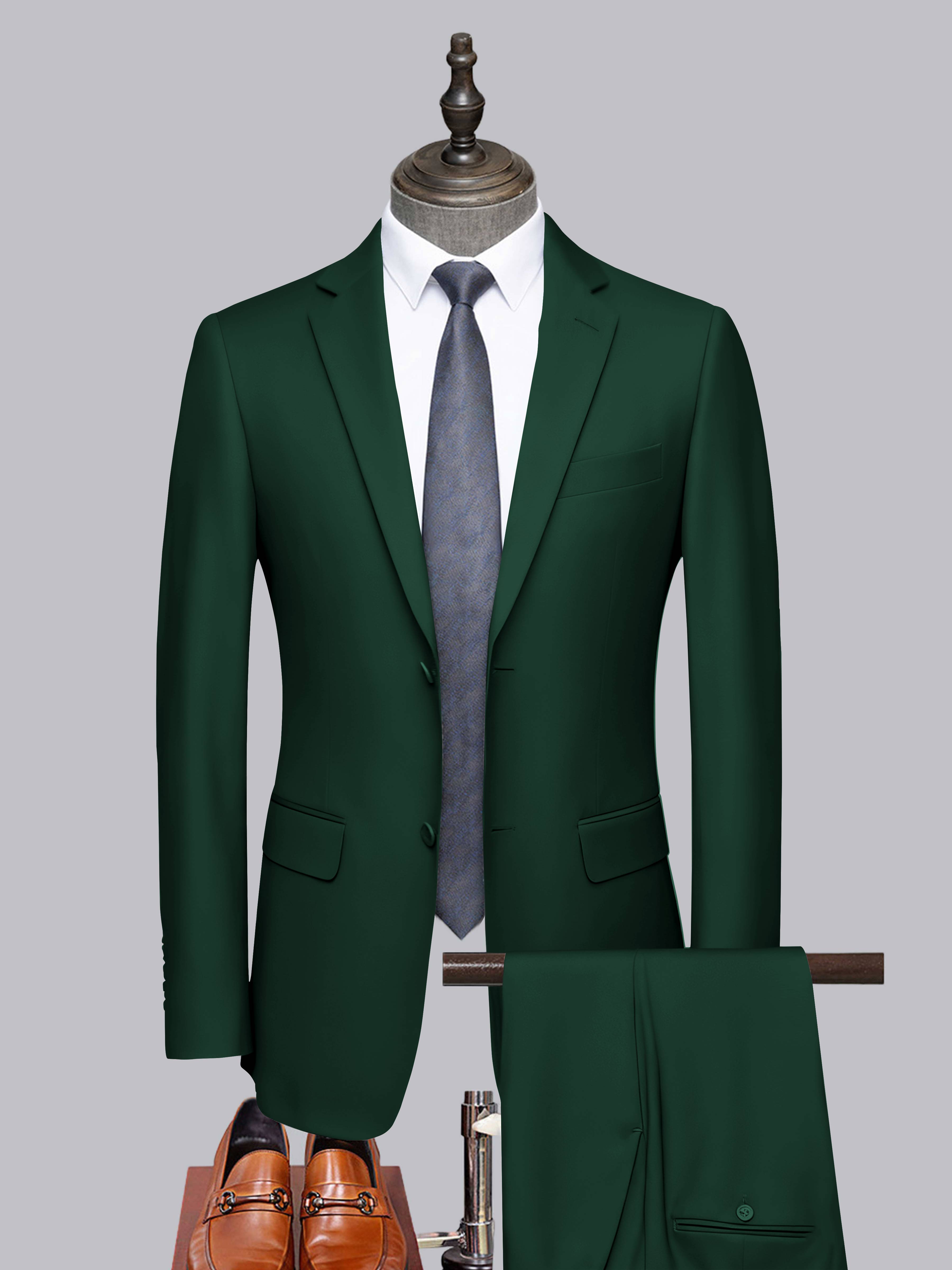 Men's Tailored Fit Two-Buttons 2 Pieces Formal Suits