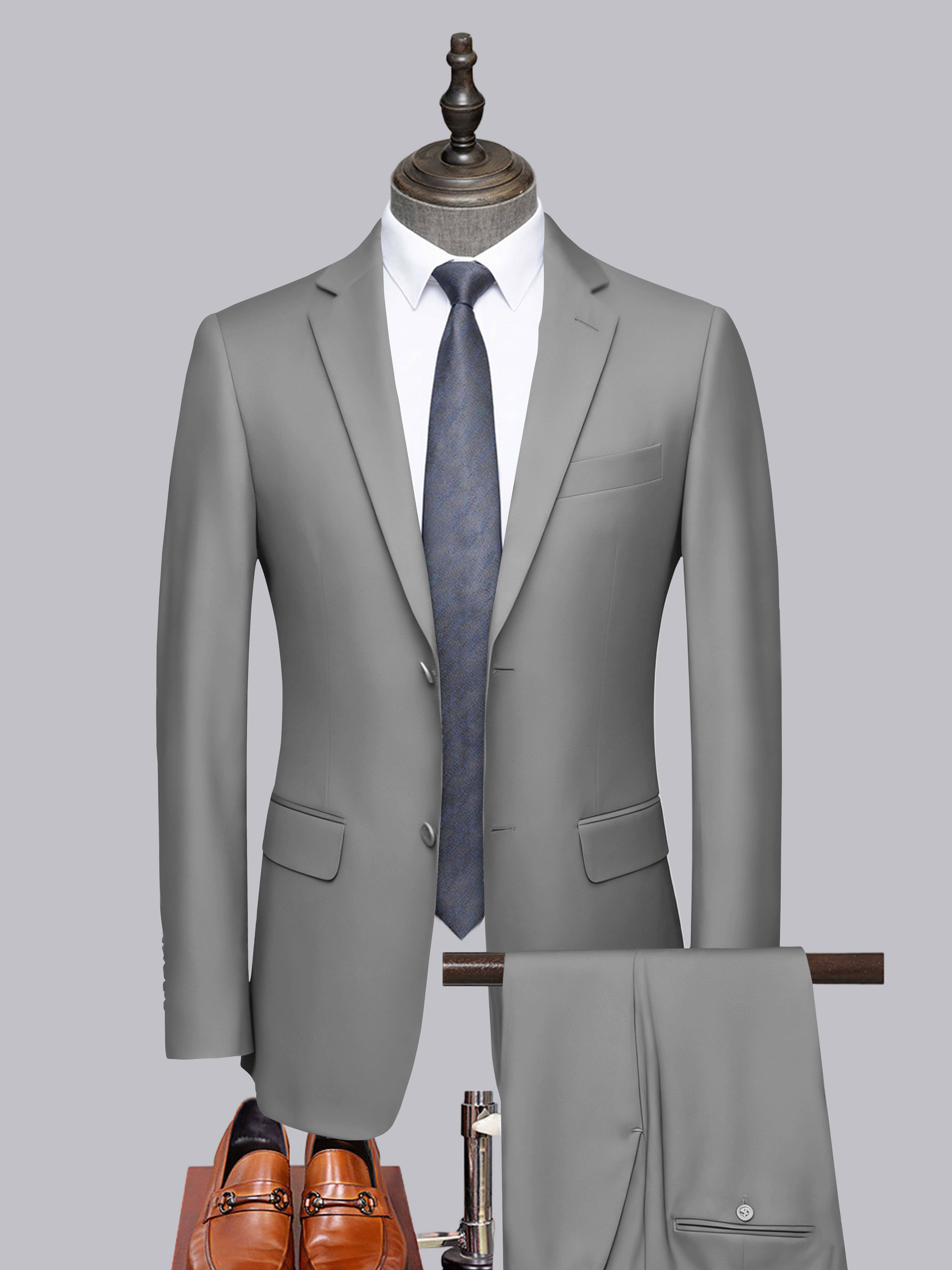 Men's Tailored Fit Two-Buttons 2 Pieces Formal Suits