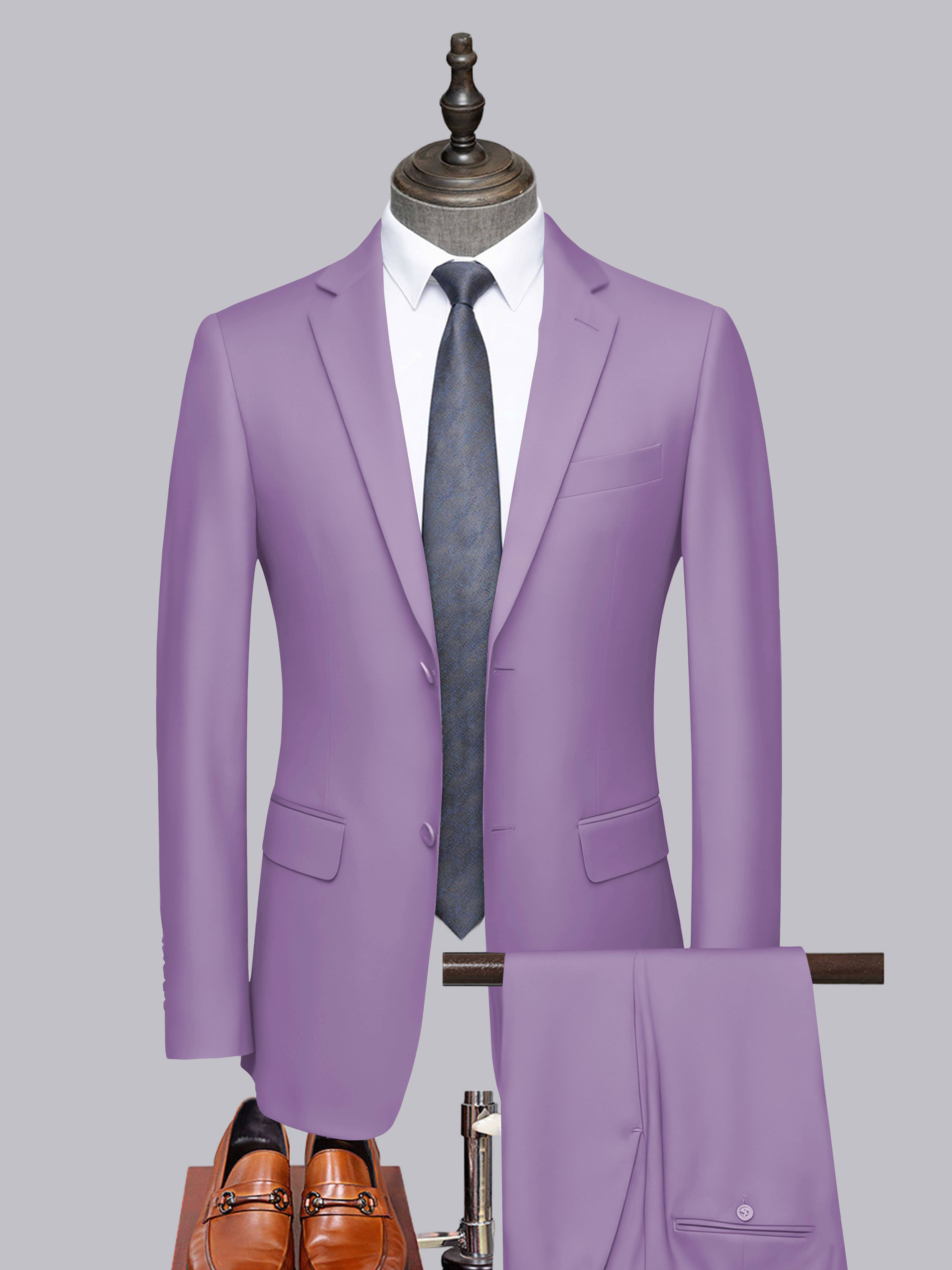 Men's Tailored Fit Two-Buttons 2 Pieces Formal Suits